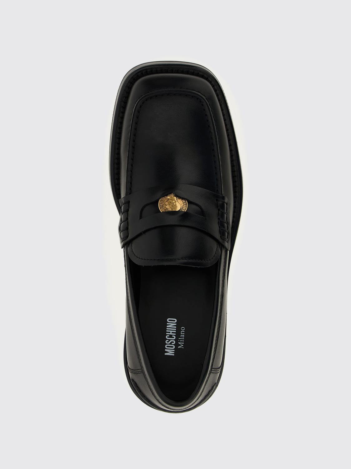 MOSCHINO COUTURE LOAFERS: Shoes men Moschino Couture, Black - Img 4
