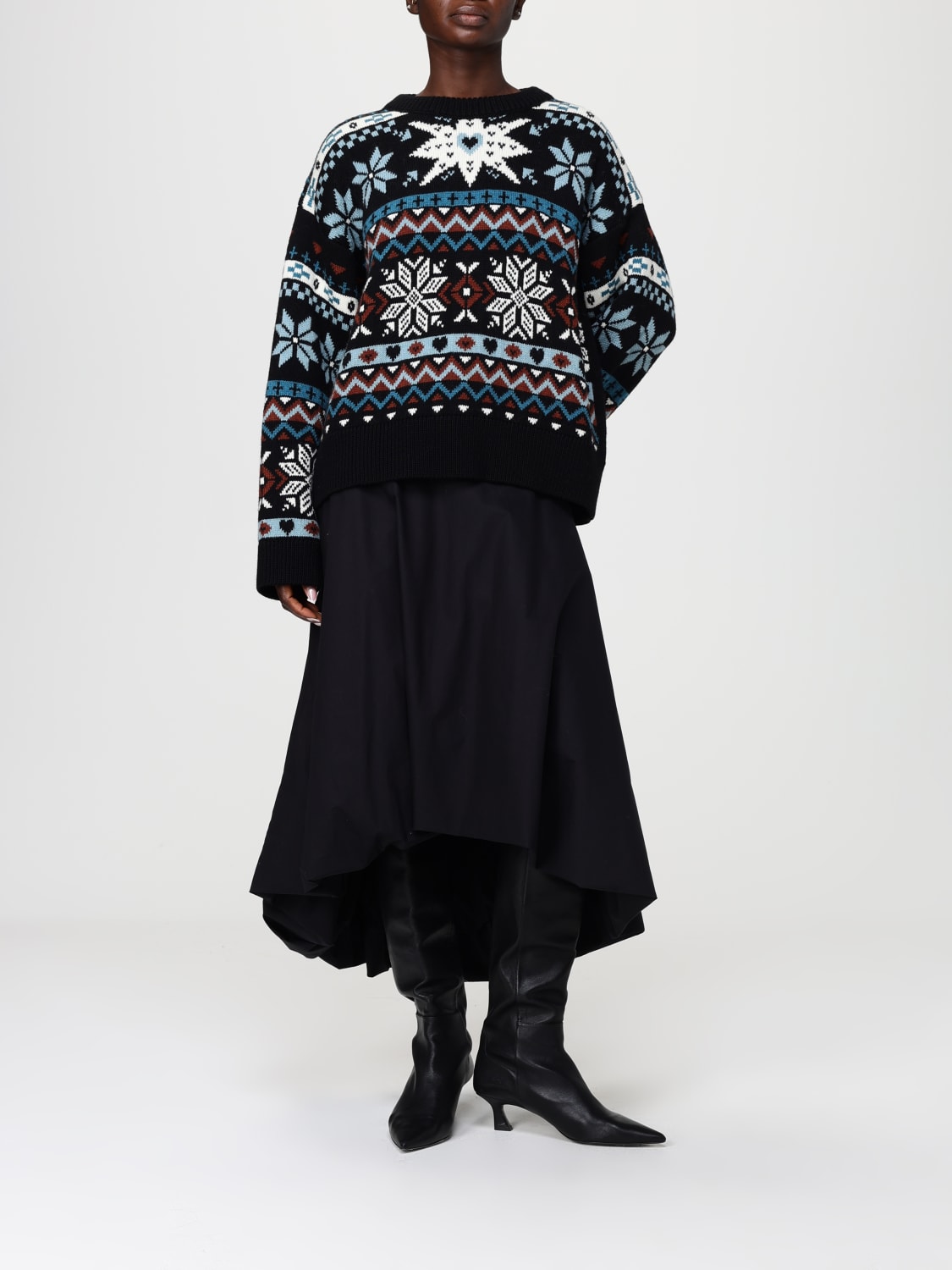 MOSCHINO COUTURE JERSEY: Cárdigan mujer Moschino Couture, Negro - Img 2