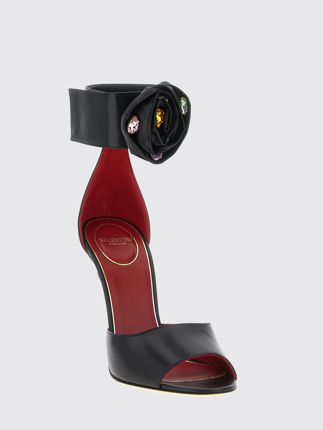 VALENTINO GARAVANI HEELED SANDAL: Flat sandals woman Valentino, Black - Img 2
