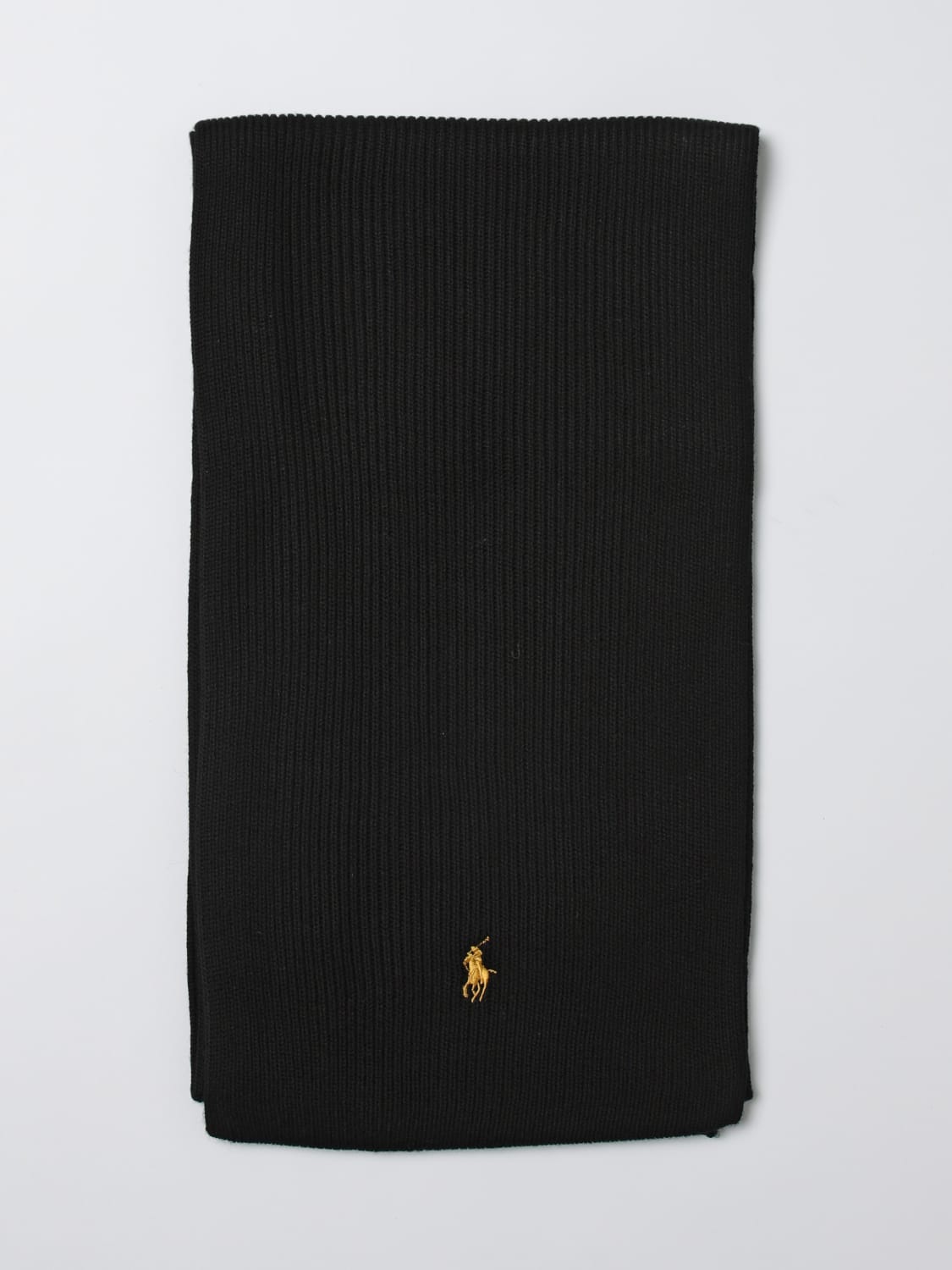 POLO RALPH LAUREN SCARF: Scarf men Polo Ralph Lauren, Black - Img 1