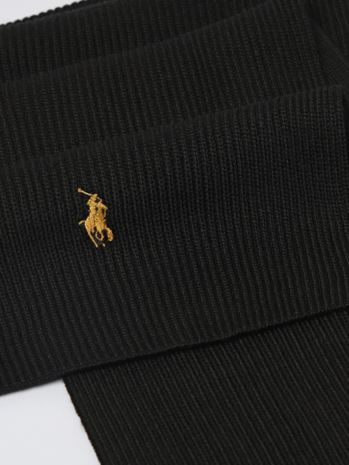 POLO RALPH LAUREN SCARF: Scarf men Polo Ralph Lauren, Black - Img 3