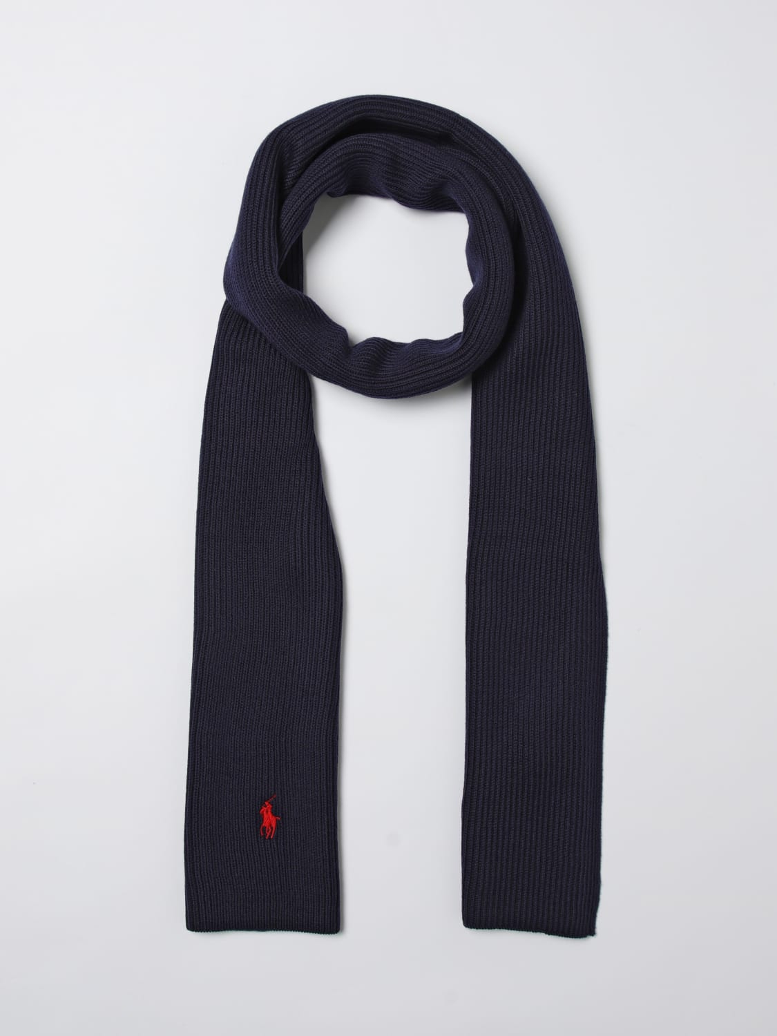 POLO RALPH LAUREN SCARF: Scarf men Polo Ralph Lauren, Blue - Img 2