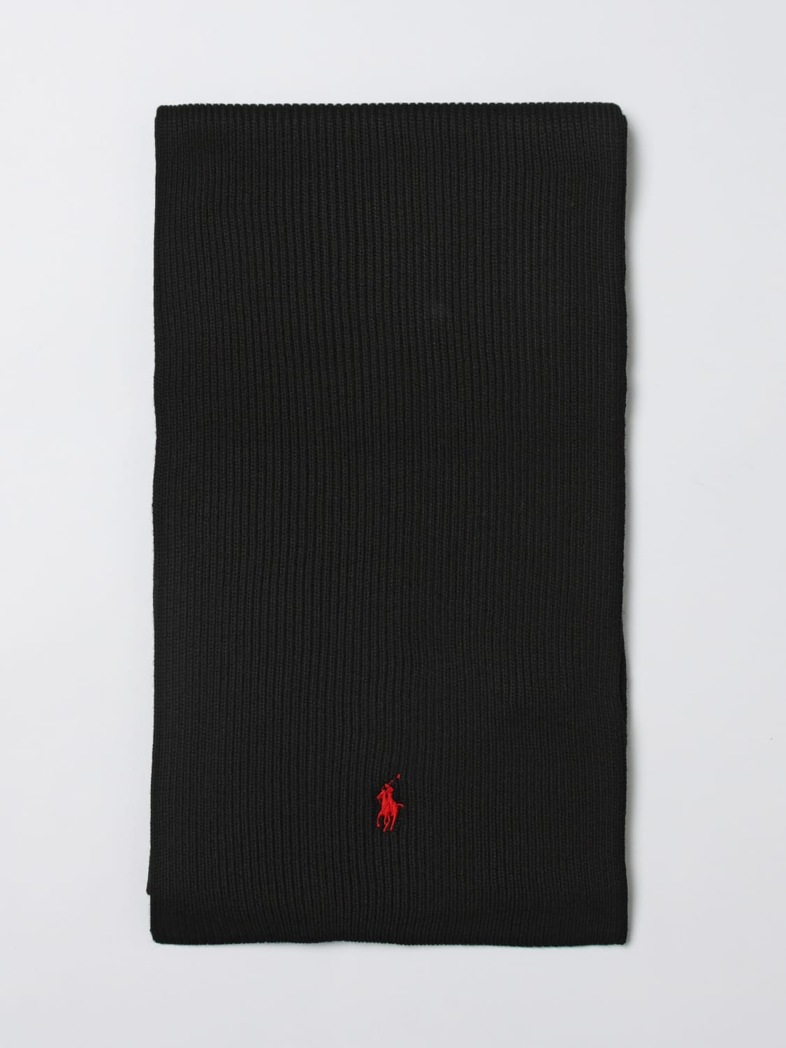 POLO RALPH LAUREN SCARF: Scarf men Polo Ralph Lauren, Black 1 - Img 1