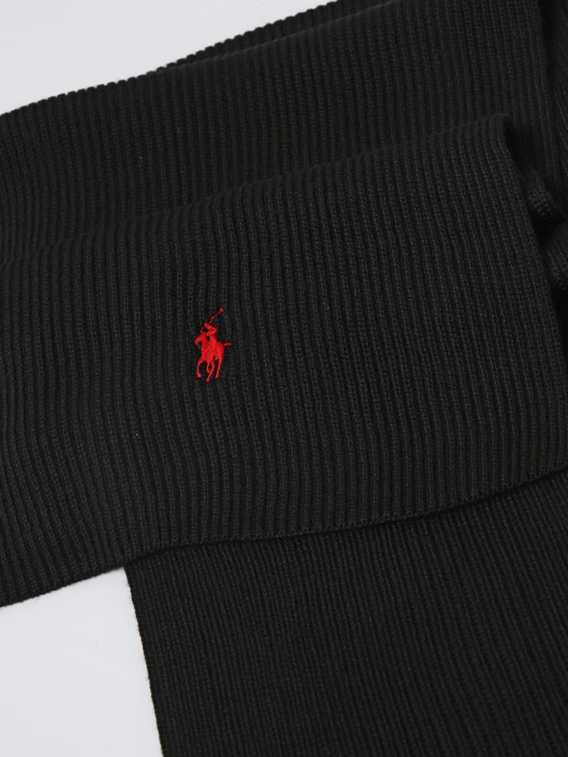 POLO RALPH LAUREN SCARF: Scarf men Polo Ralph Lauren, Black 1 - Img 3