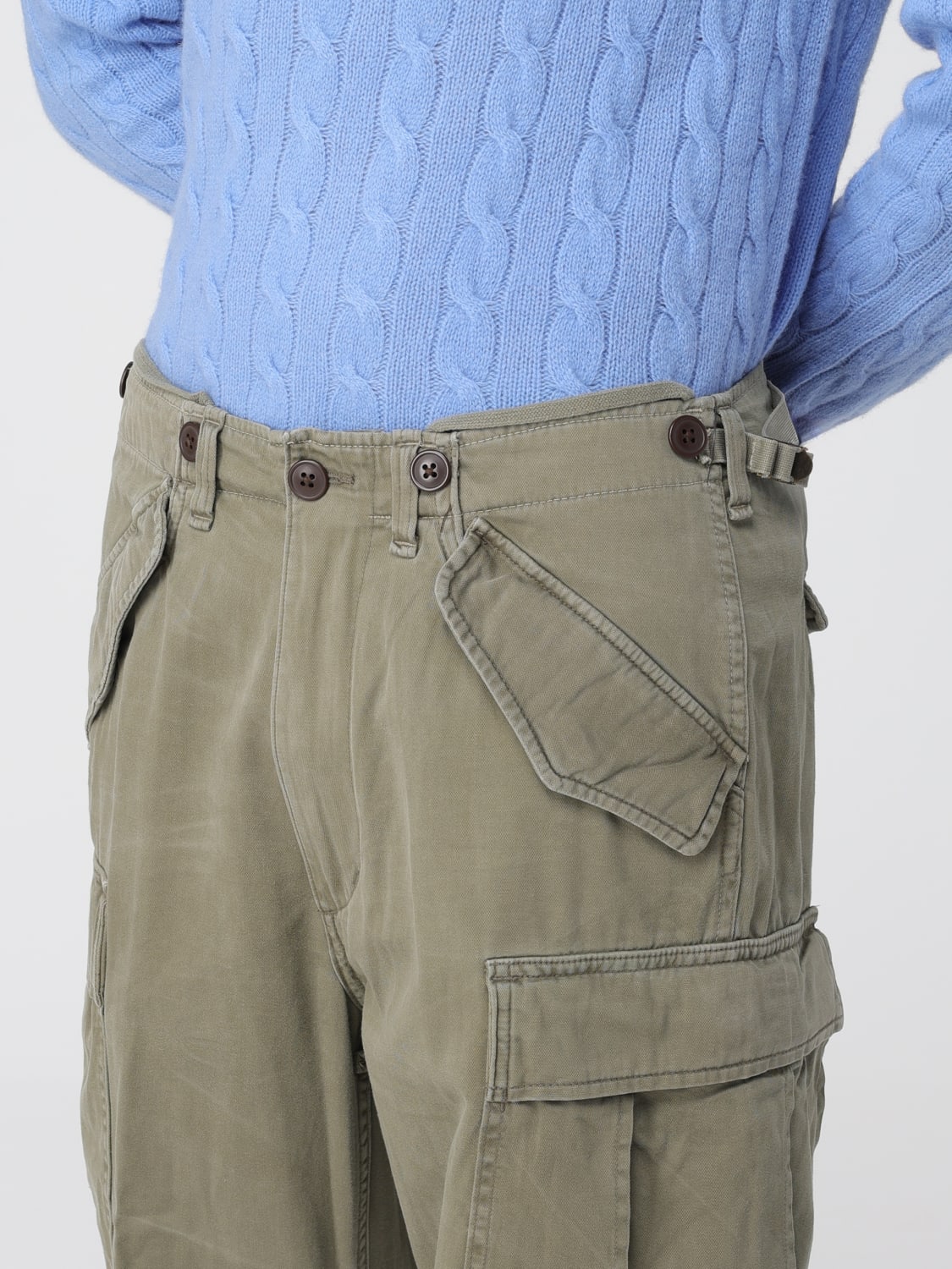 POLO RALPH LAUREN PANTALONI: Pantalone cargo Polo Ralph Lauren in cotone , Verde - Img 3