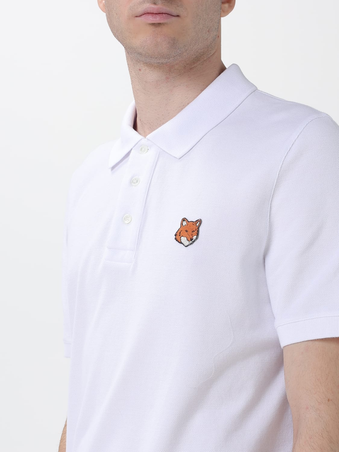 MAISON KITSUNÉ POLO: Polo herren Maison KitsunÉ, Weiß - Img 3