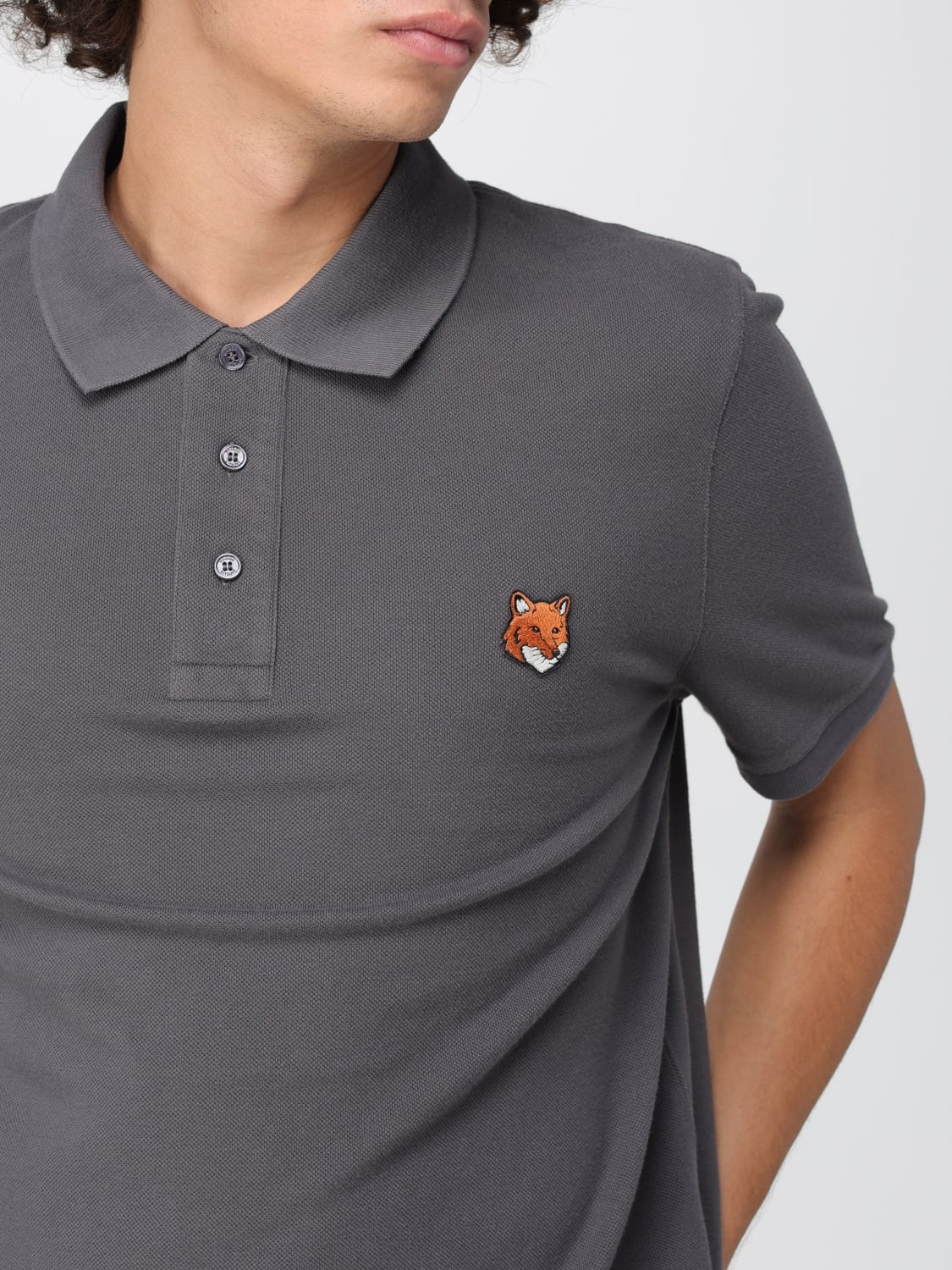 MAISON KITSUNÉ POLO: Polo herren Maison KitsunÉ, Schwarz - Img 3