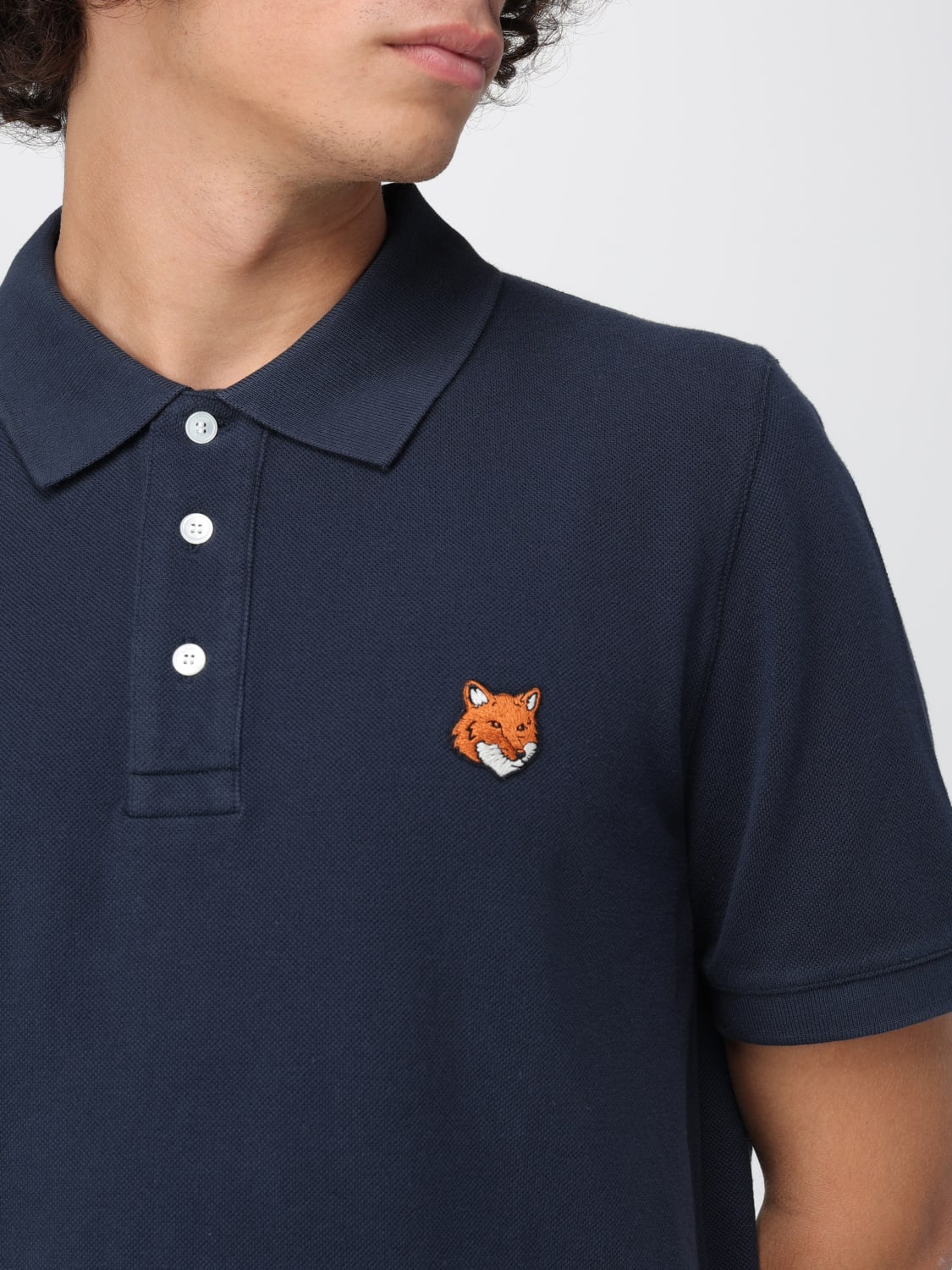 MAISON KITSUNÉ POLO: Polo herren Maison KitsunÉ, Blau - Img 3