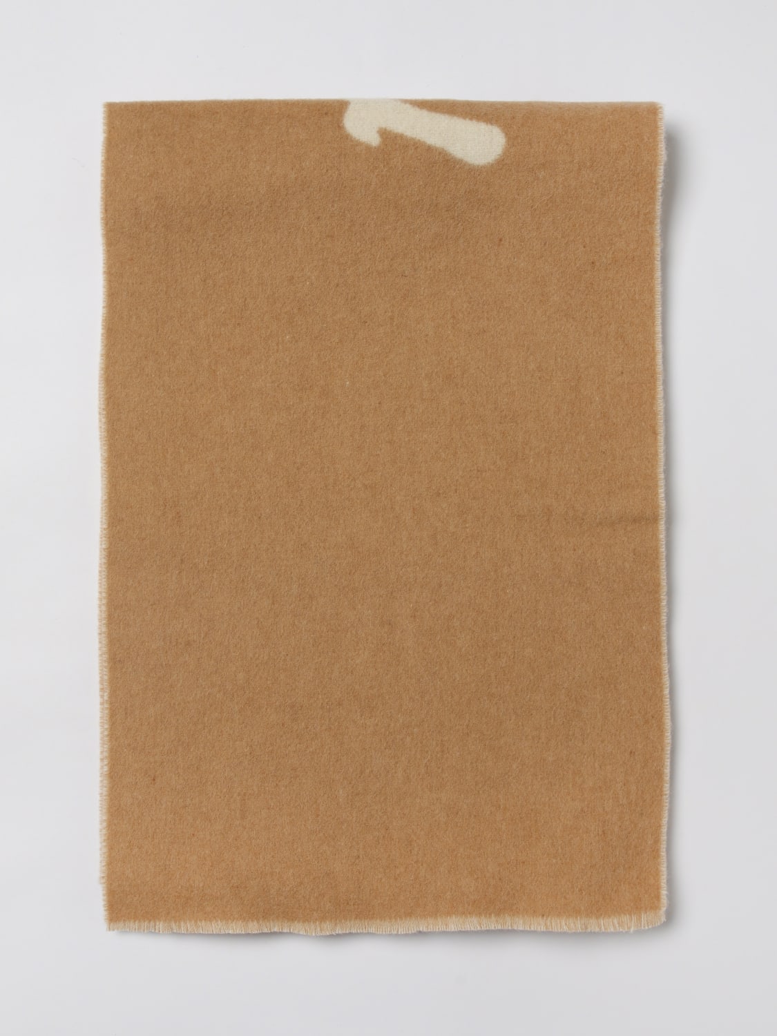 MAISON KITSUNÉ SCARF: Scarf men Maison KitsunÉ, Camel - Img 1