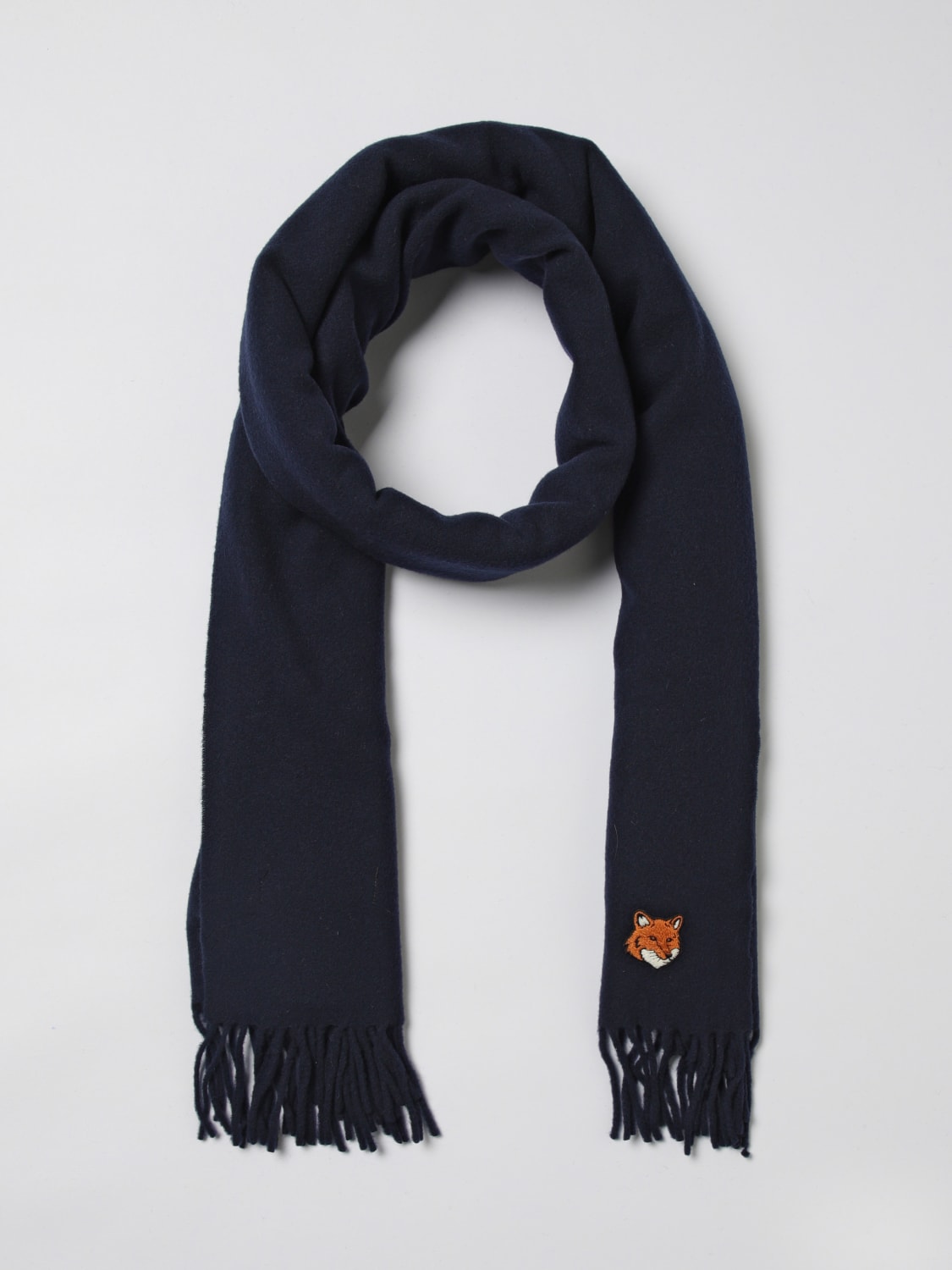 MAISON KITSUNÉ ÉCHARPE: écharpe homme Maison KitsunÉ, Bleu - Img 2