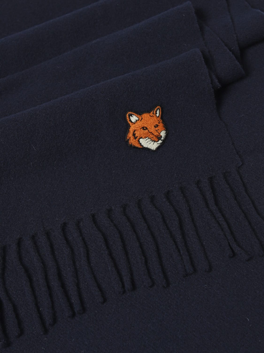 MAISON KITSUNÉ ÉCHARPE: écharpe homme Maison KitsunÉ, Bleu - Img 3