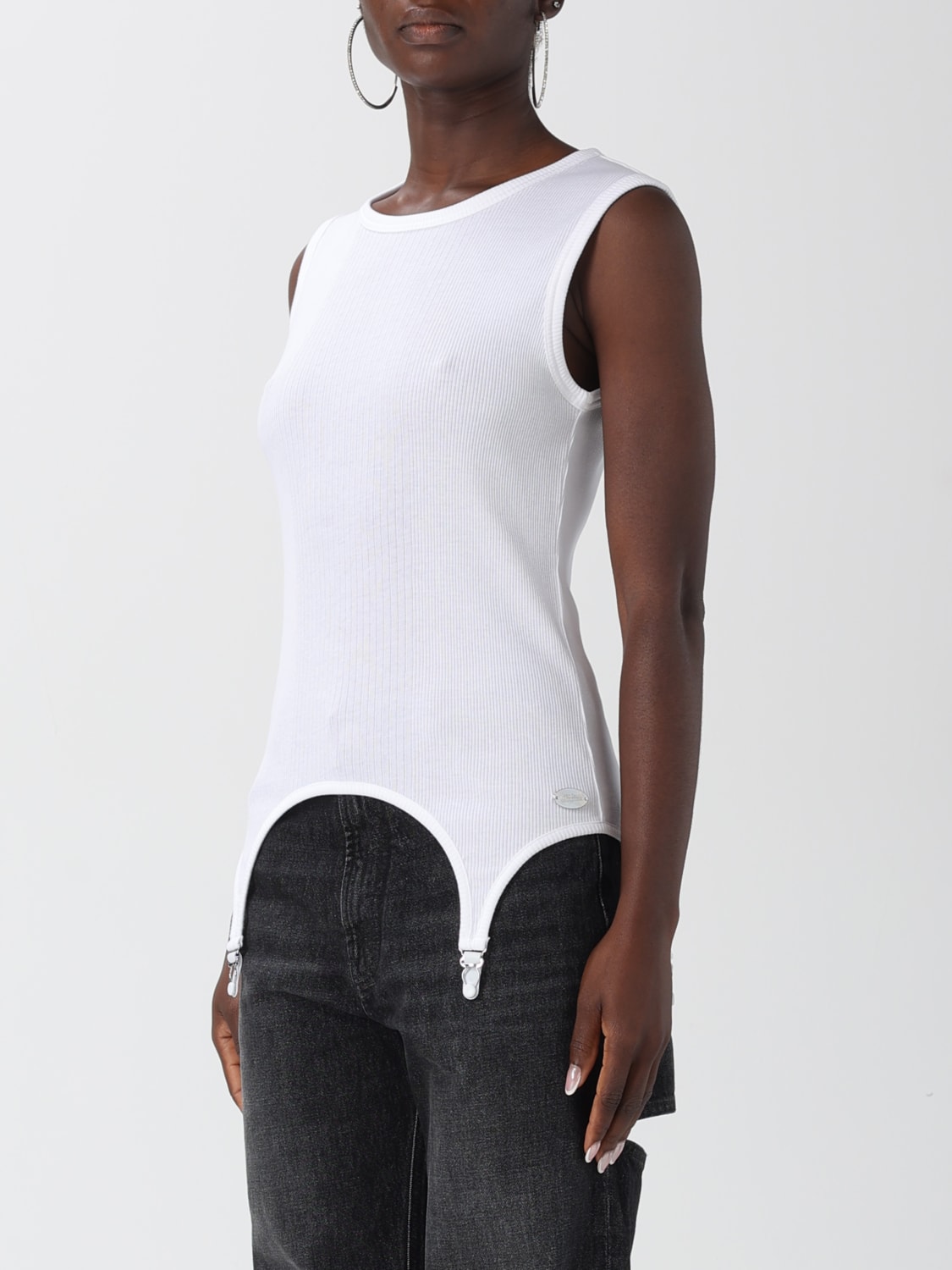 JEAN PAUL GAULTIER TOP: Top mujer Jean Paul Gaultier, Blanco - Img 4