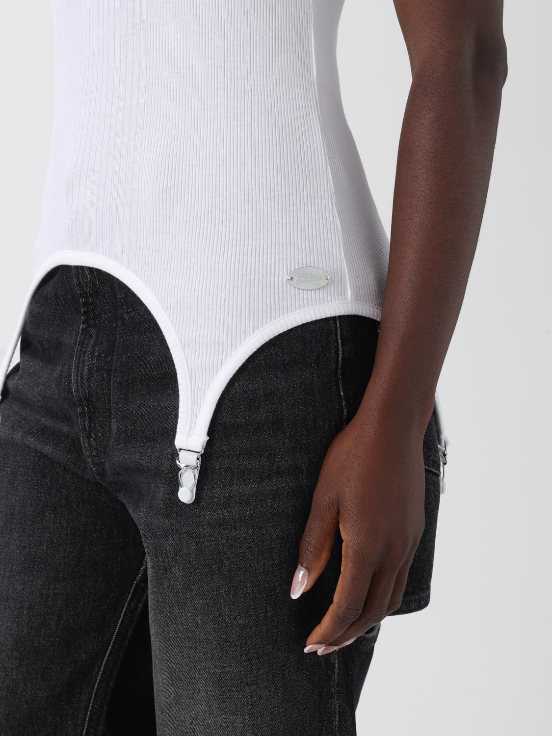 JEAN PAUL GAULTIER TOP: Top mujer Jean Paul Gaultier, Blanco - Img 5