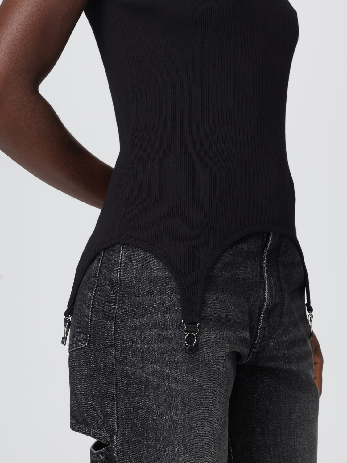 JEAN PAUL GAULTIER 上衣: 上衣 女士 Jean Paul Gaultier, 黑色 - Img 5