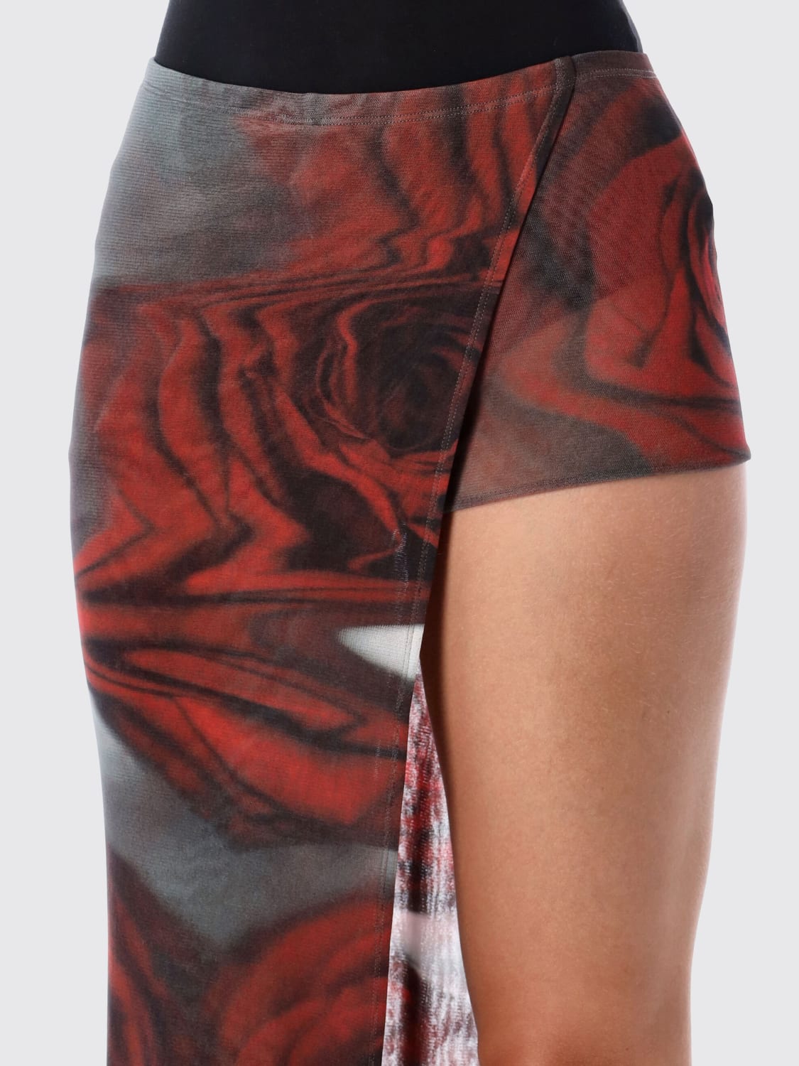 JEAN PAUL GAULTIER 半身裙: 短裤 女士 Jean Paul Gaultier, 印花/多色 - Img 4