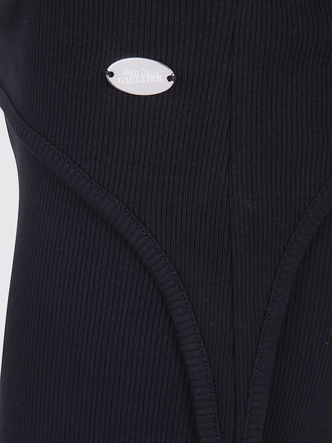 JEAN PAUL GAULTIER PANTALONCINI: Pantaloncino Jean Paul Gaultier in cotone stretch , Nero - Img 3