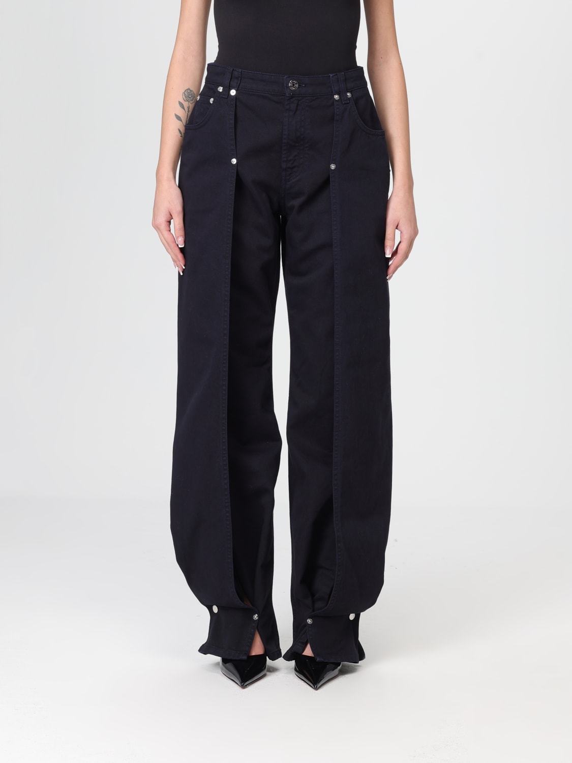 JEAN PAUL GAULTIER JEANS: Jeans woman Jean Paul Gaultier, Blue - Img 1