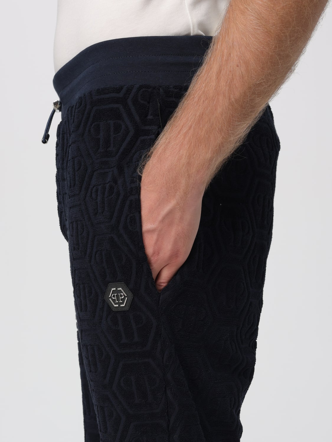 PHILIPP PLEIN PANTALONES: Pantalón hombre Philipp Plein, Azul Oscuro - Img 4