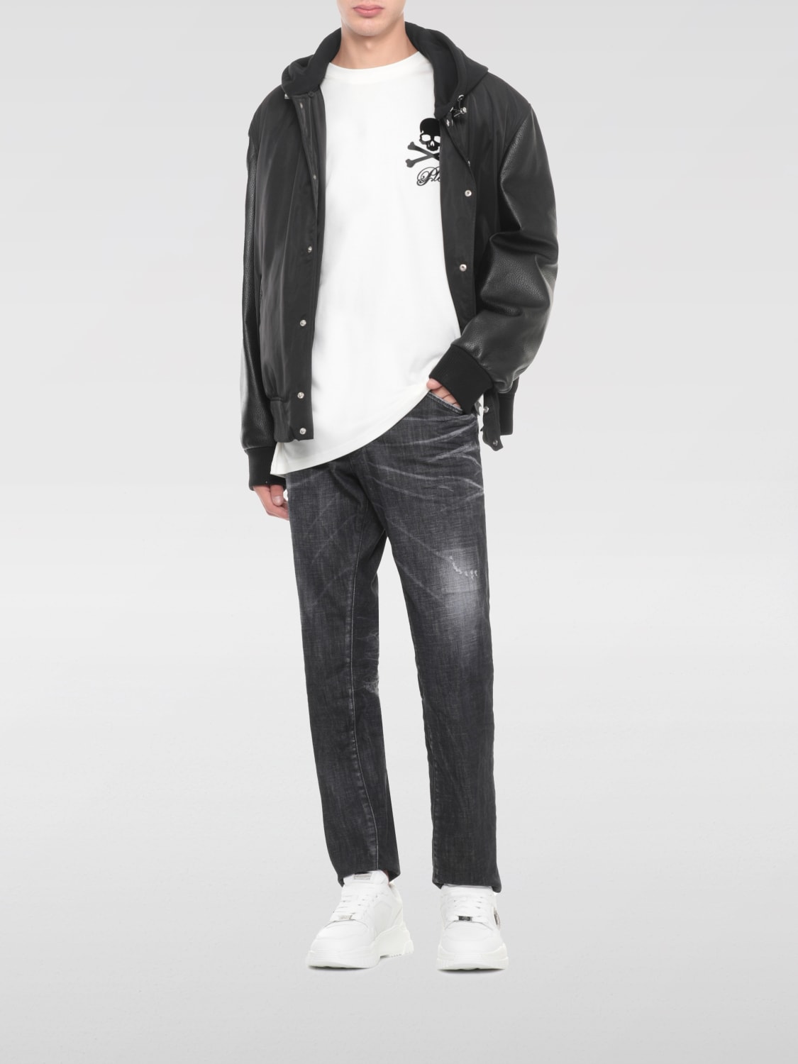 PHILIPP PLEIN T-SHIRT: T-shirt men Philipp Plein, White 1 - Img 2