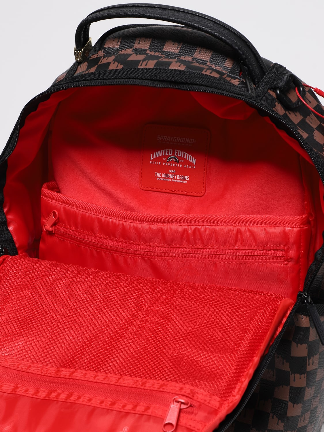 SPRAYGROUND DUFFEL BAG: Bag kids Sprayground, Brown - Img 4