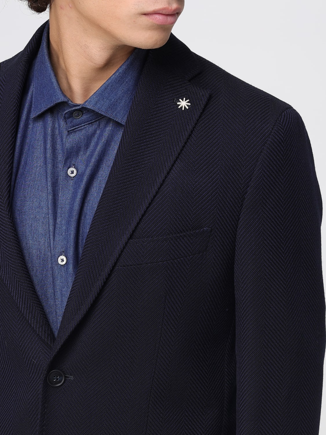 MANUEL RITZ VESTE: Blazer homme Manuel Ritz, Bleu - Img 4