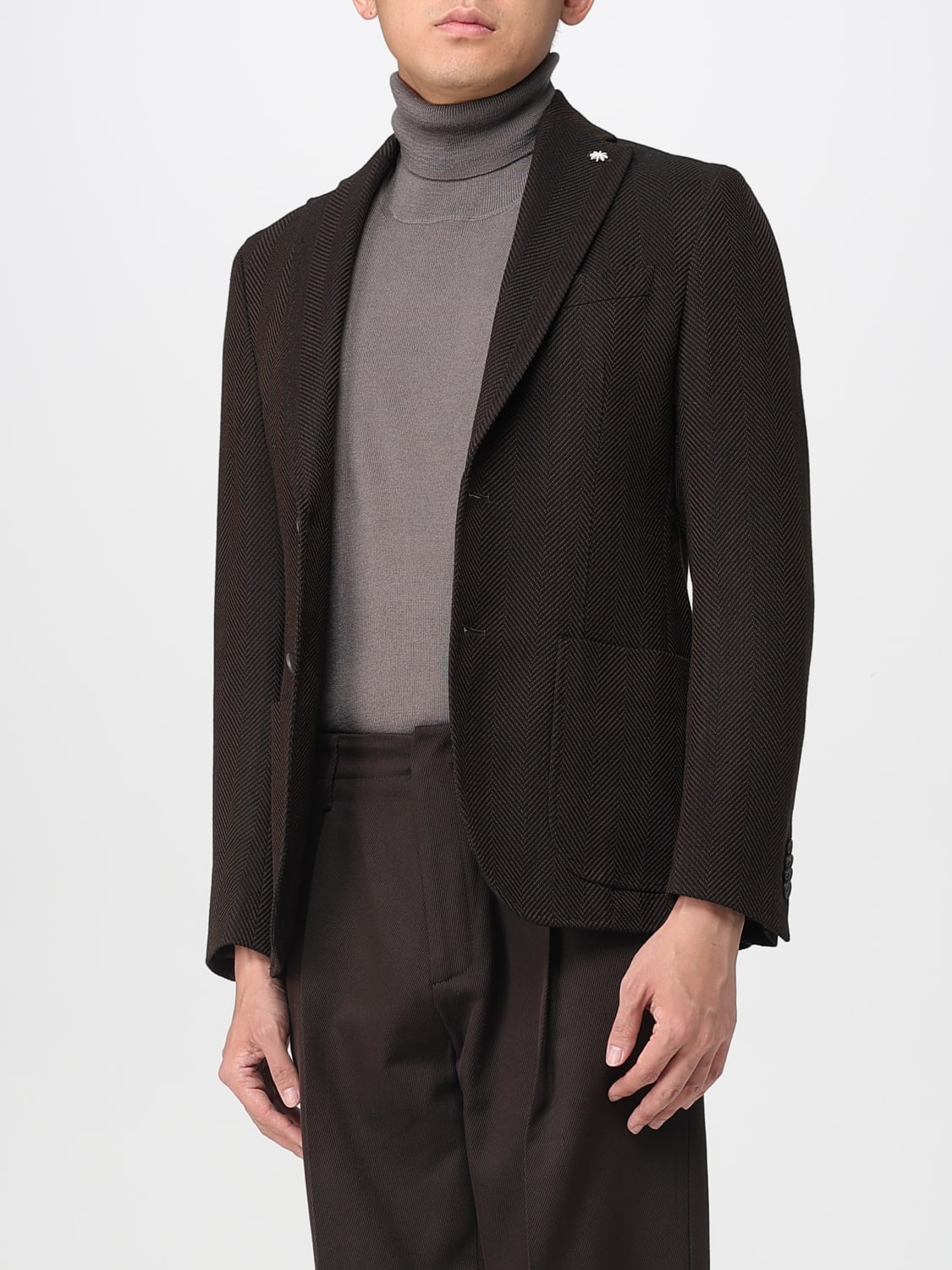 MANUEL RITZ CHAQUETA: Americana hombre Manuel Ritz, Marrón - Img 3