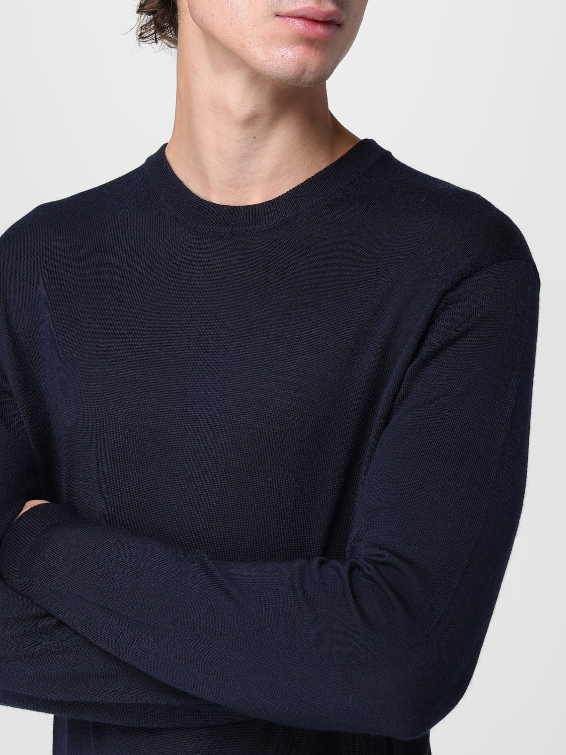 MANUEL RITZ セーター: セーター メンズ Manuel Ritz, ブルー - Img 3