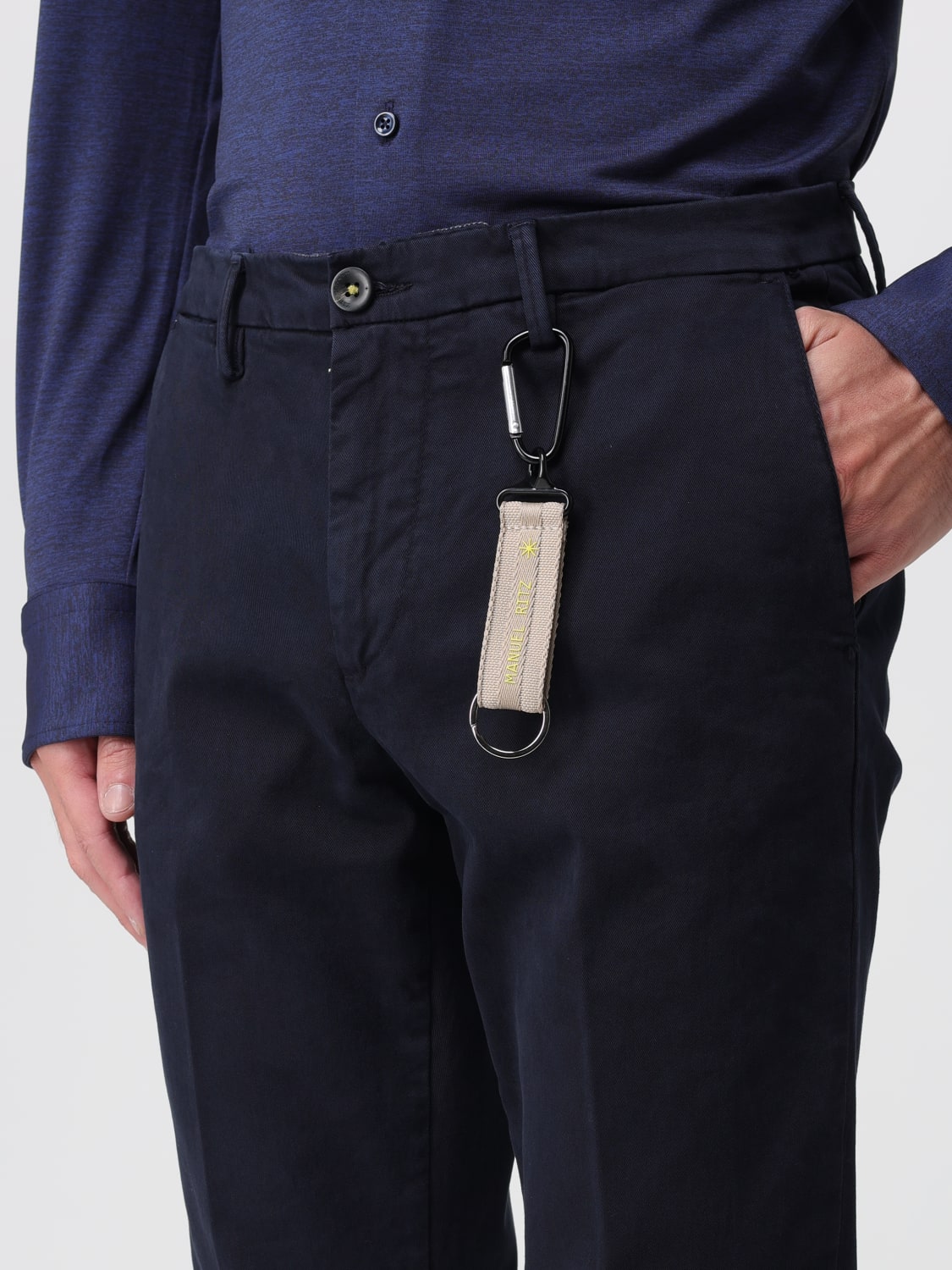 MANUEL RITZ HOSE: Hose herren Manuel Ritz, Blau - Img 3