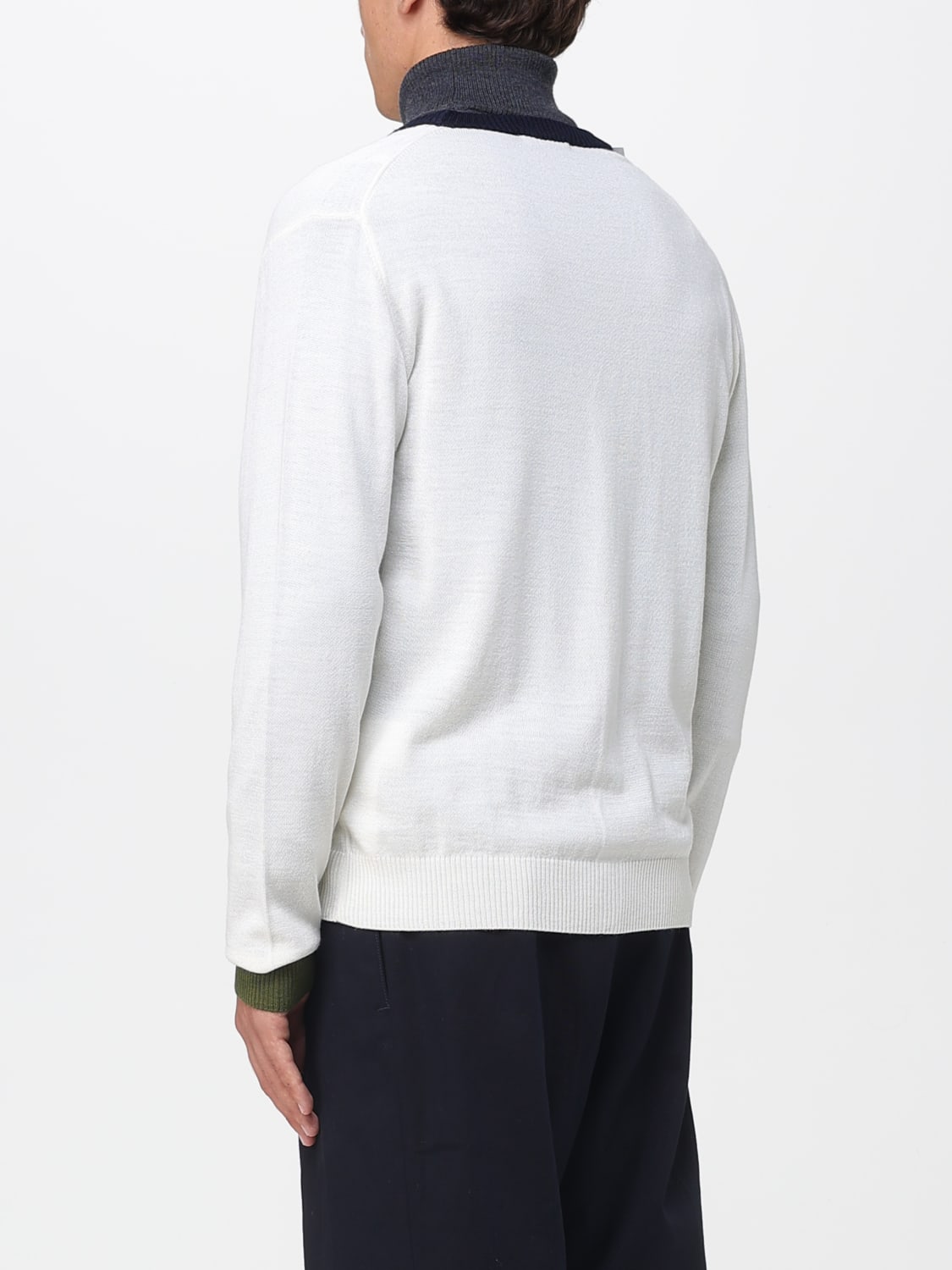MANUEL RITZ SWEATER: Sweater men Manuel Ritz, White - Img 2