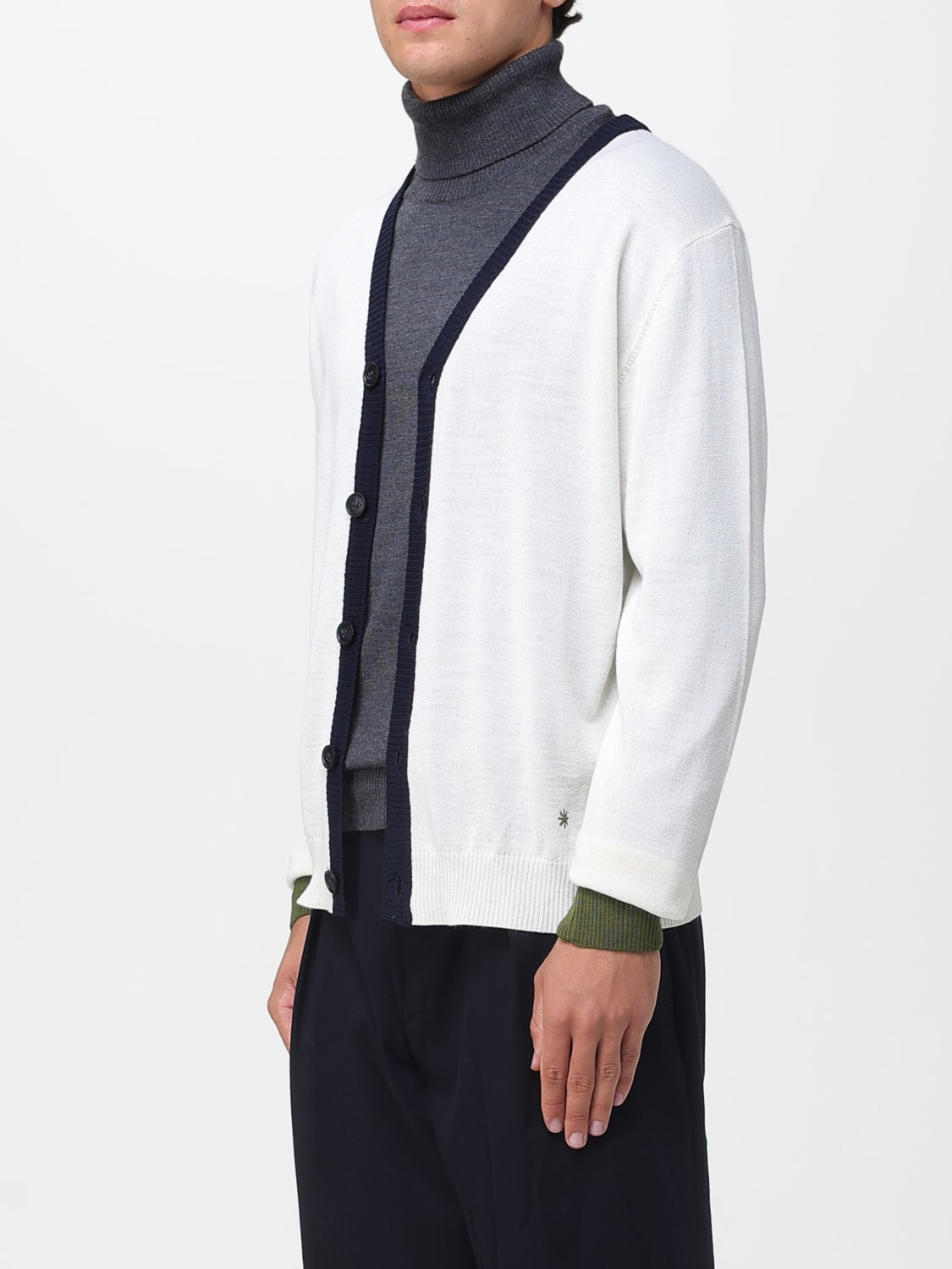 MANUEL RITZ SWEATER: Sweater men Manuel Ritz, White - Img 3