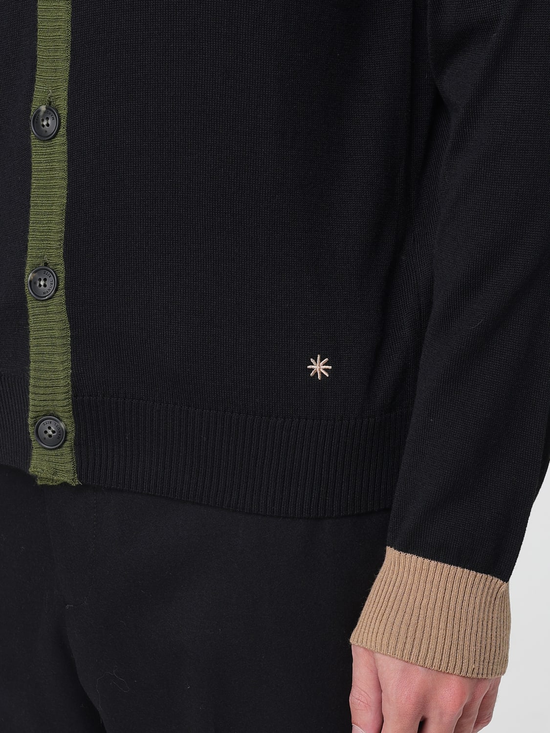 MANUEL RITZ SWEATER: Sweater men Manuel Ritz, Black - Img 4