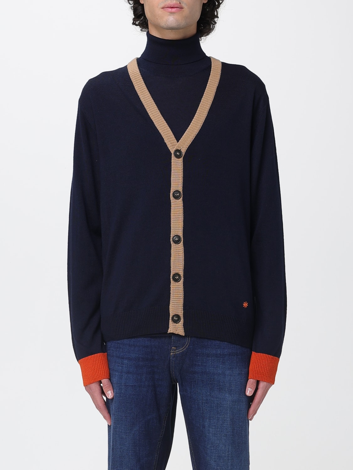 MANUEL RITZ SWEATER: Sweater men Manuel Ritz, Blue - Img 1