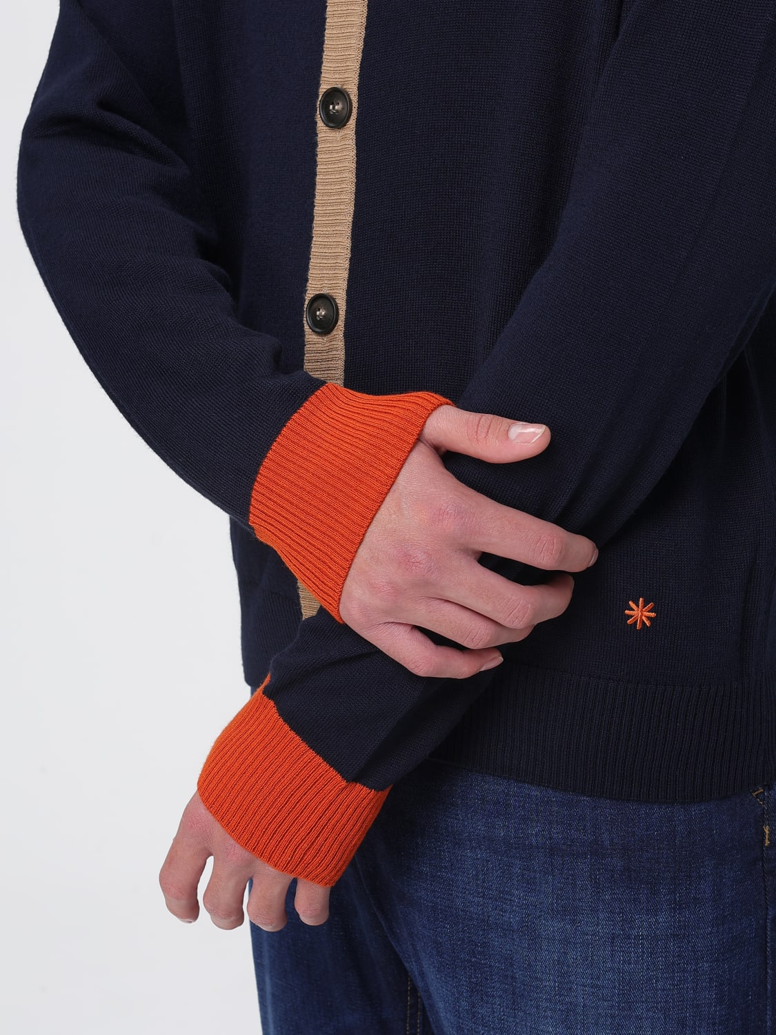 MANUEL RITZ SWEATER: Sweater men Manuel Ritz, Blue - Img 4