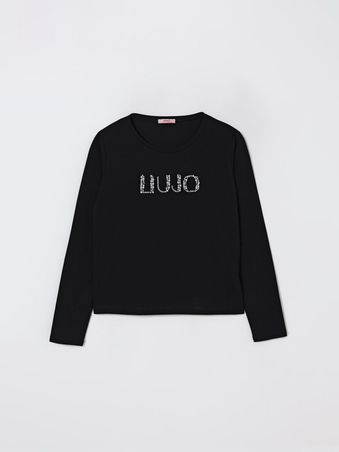 LIU JO T-SHIRT: T-shirt Liu Jo in cotone stretch , Nero - Img 1