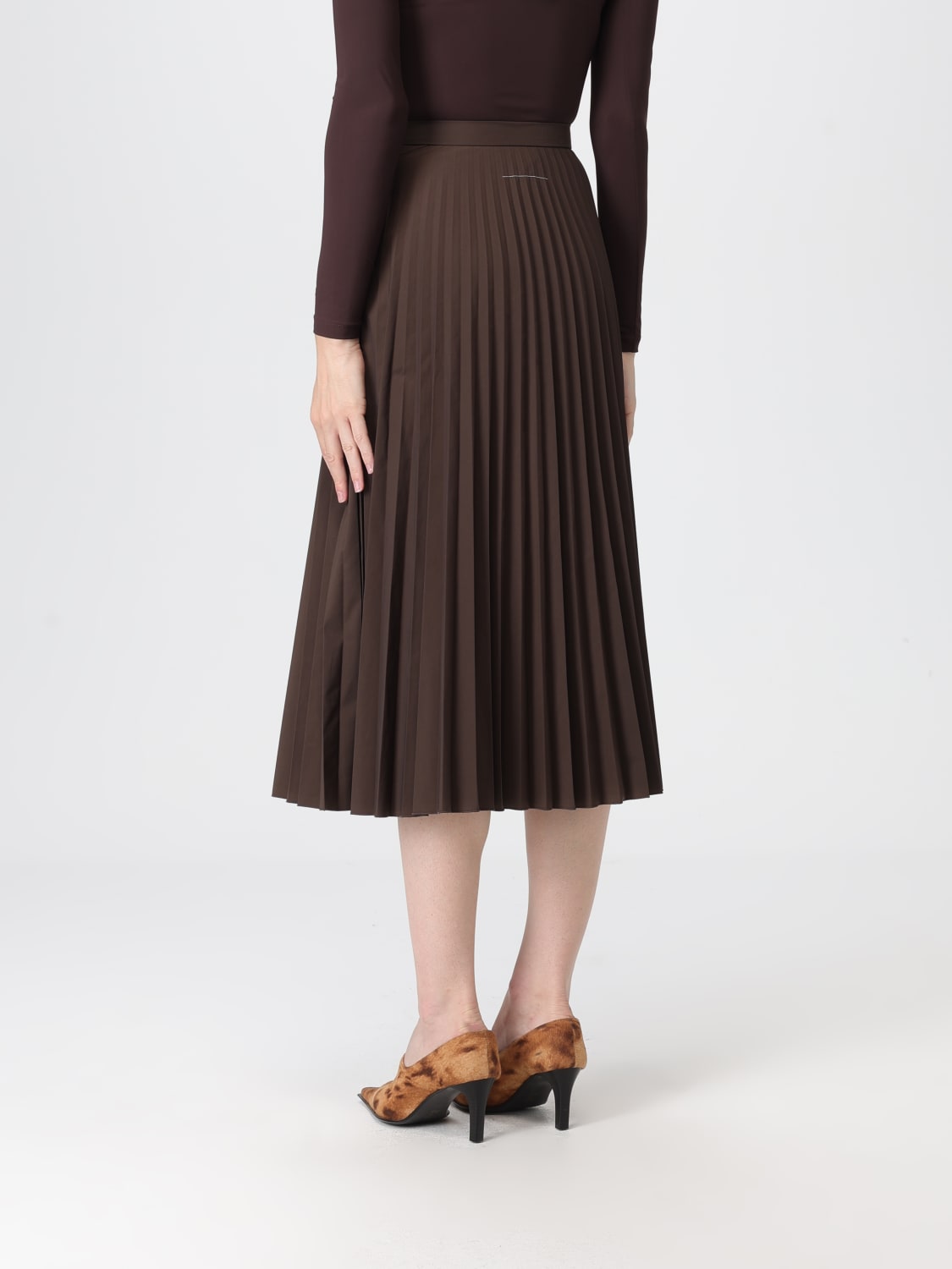 MM6 MAISON MARGIELA FALDA: Falda mujer Mm6 Maison Margiela, Marrón - Img 3