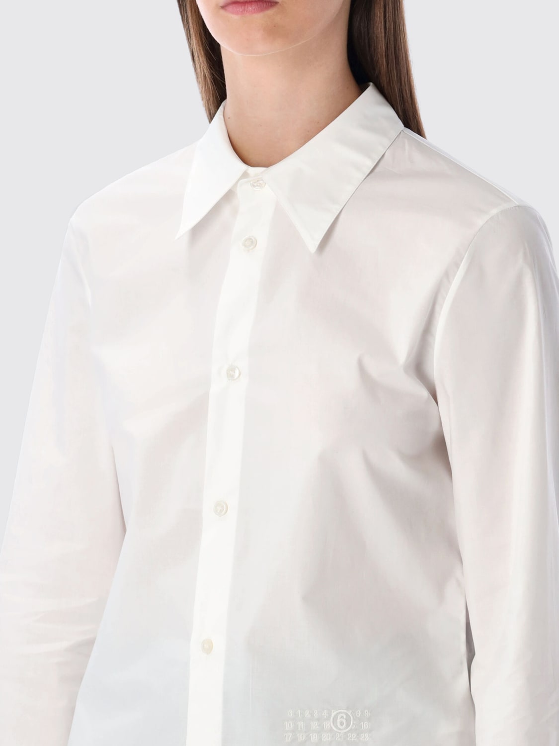 MM6 MAISON MARGIELA CAMISA: Camisa mujer Mm6 Maison Margiela, Blanco - Img 3