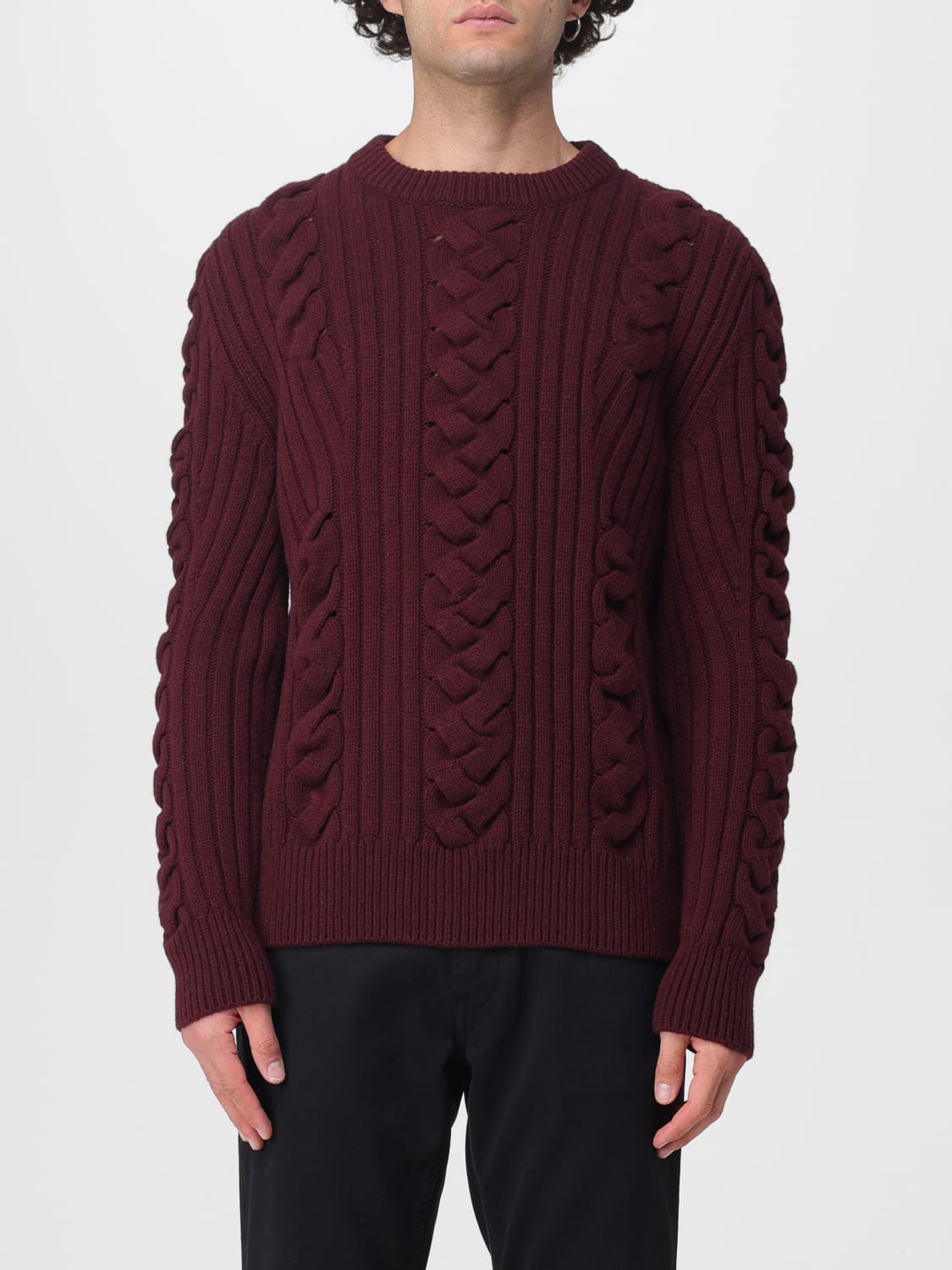 MCQUEEN SWEATER: Sweater men McQueen, Burgundy - Img 1