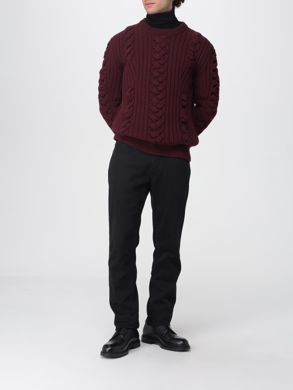 MCQUEEN SWEATER: Sweater men McQueen, Burgundy - Img 2