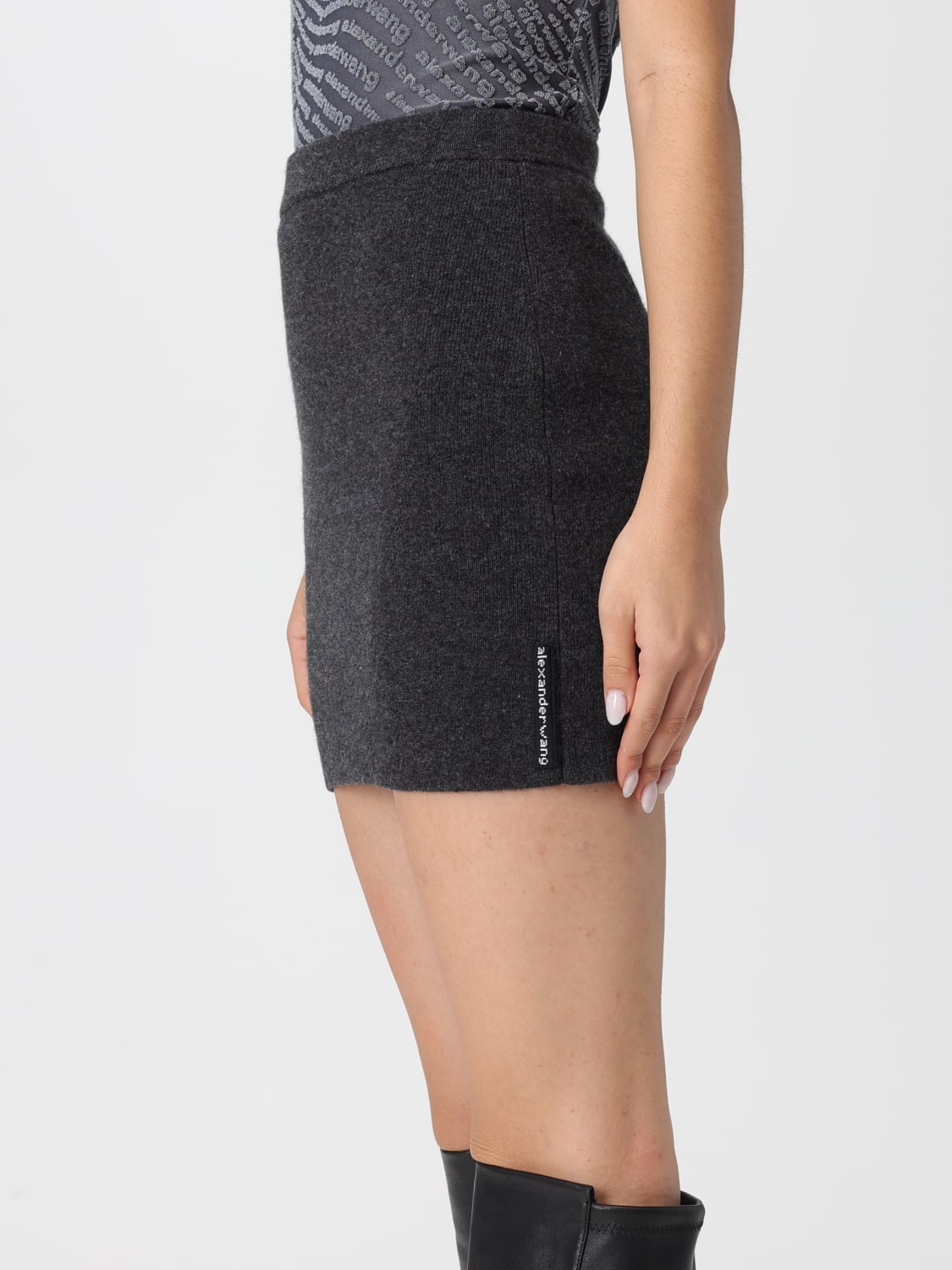 ALEXANDER WANG JUPE: Jupe femme Alexander Wang, Noir - Img 5