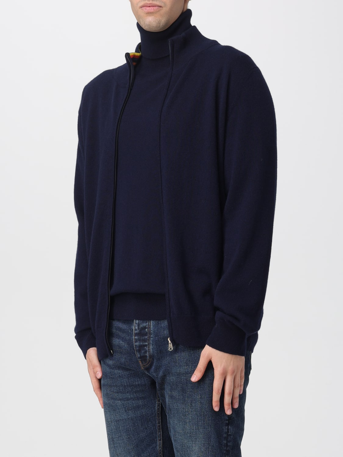 PAUL SMITH SWEATER: Cardigan men Paul Smith, Blue - Img 3