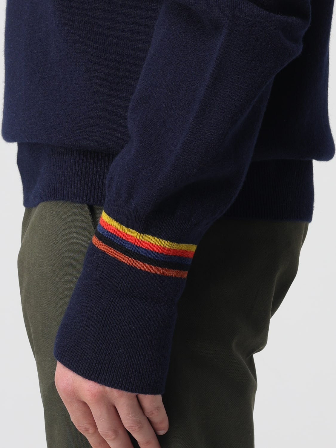 PAUL SMITH POLO: Polo in cashmere Paul Smith, Blue - Img 3