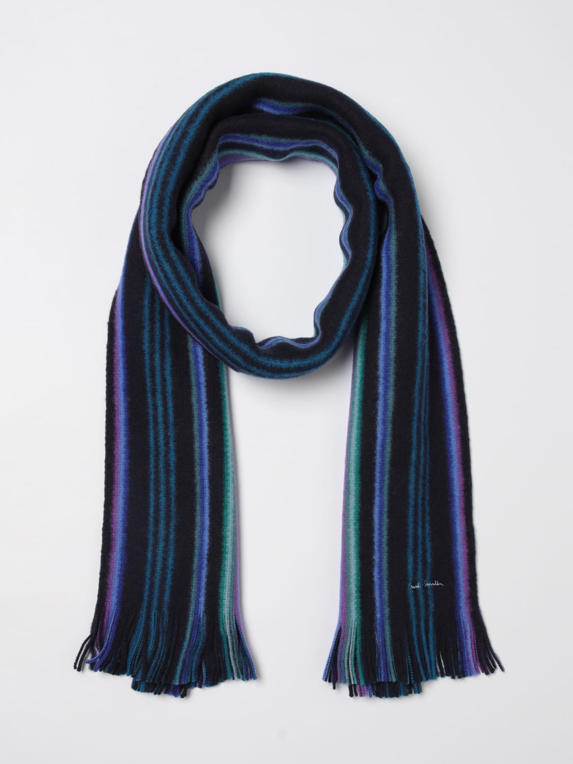 PAUL SMITH SCARF: Scarf men Paul Smith, Blue - Img 2