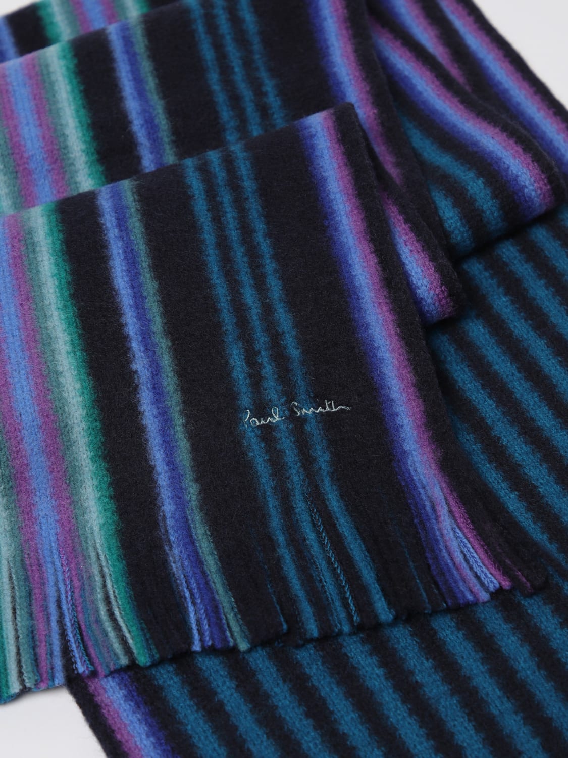PAUL SMITH SCARF: Scarf men Paul Smith, Blue - Img 3