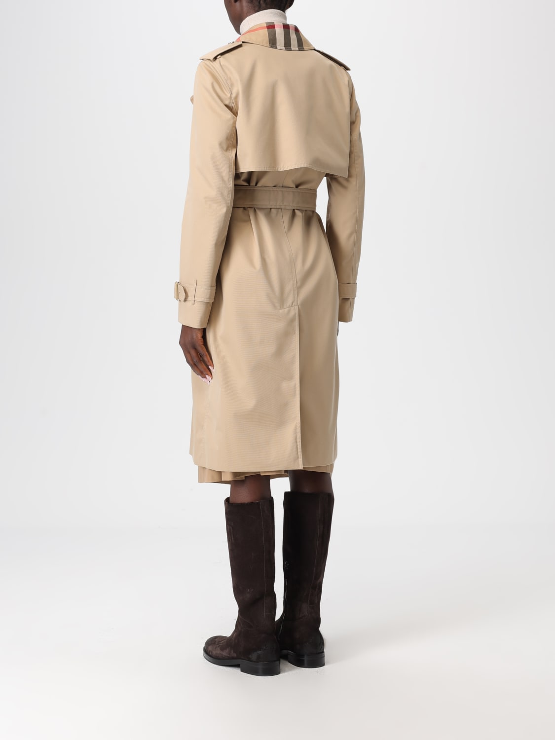 BURBERRY VESTE: Manteau femme Burberry, Marron - Img 3