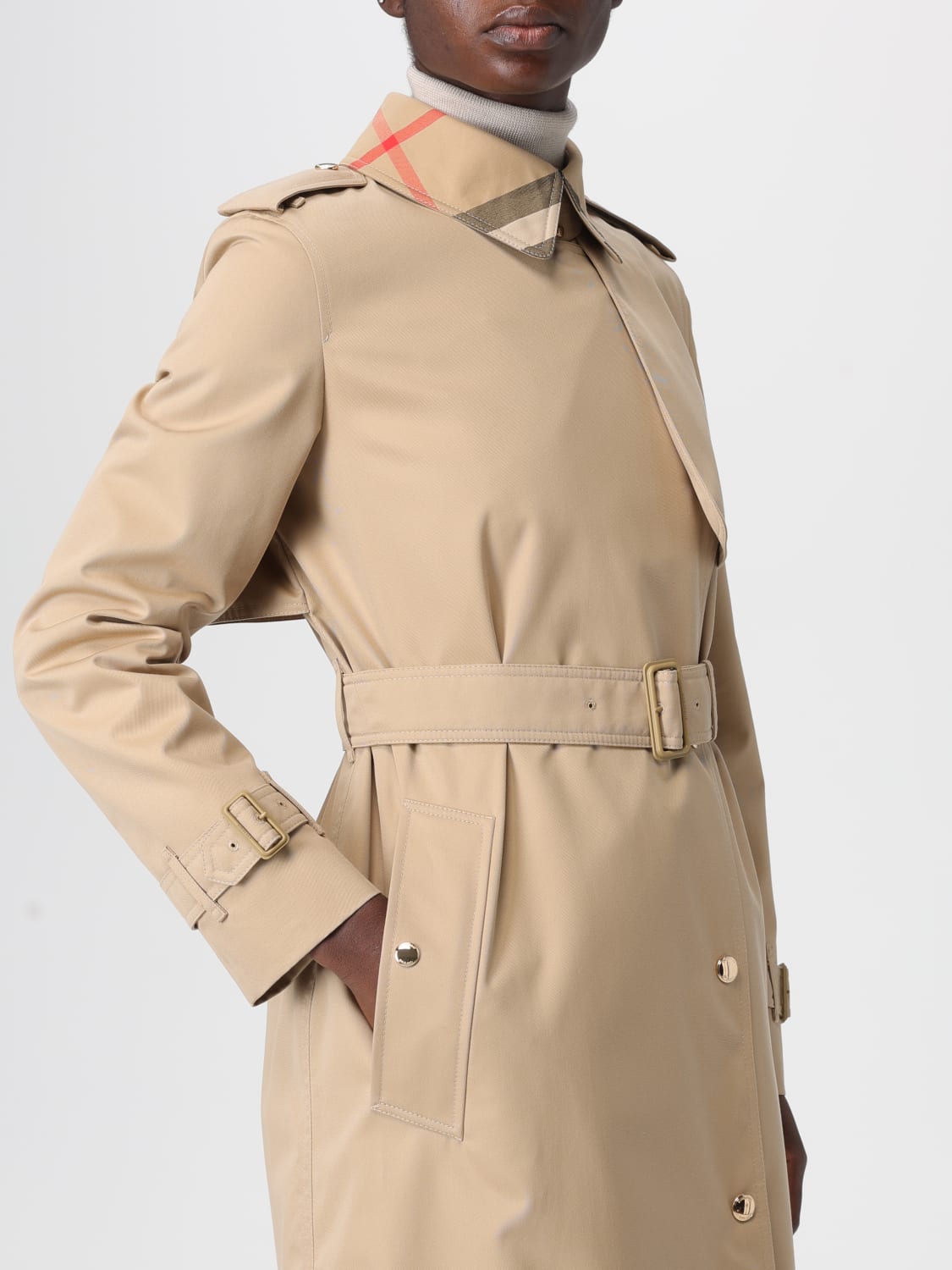 BURBERRY VESTE: Manteau femme Burberry, Marron - Img 5