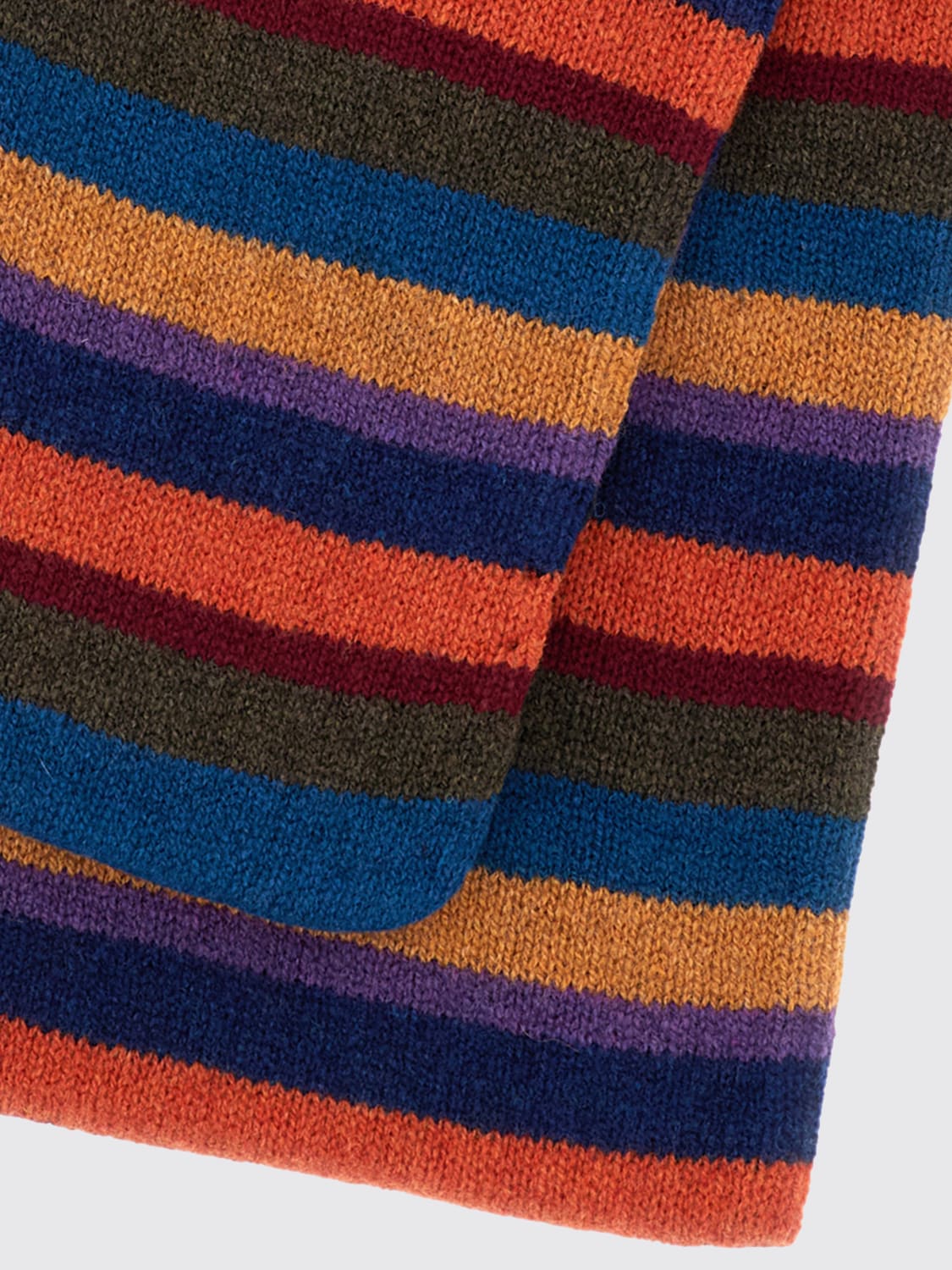 PAUL SMITH SCIARPA: Sciarpa Paul Smith in lana a righe multicolor , Fantasia - Img 2