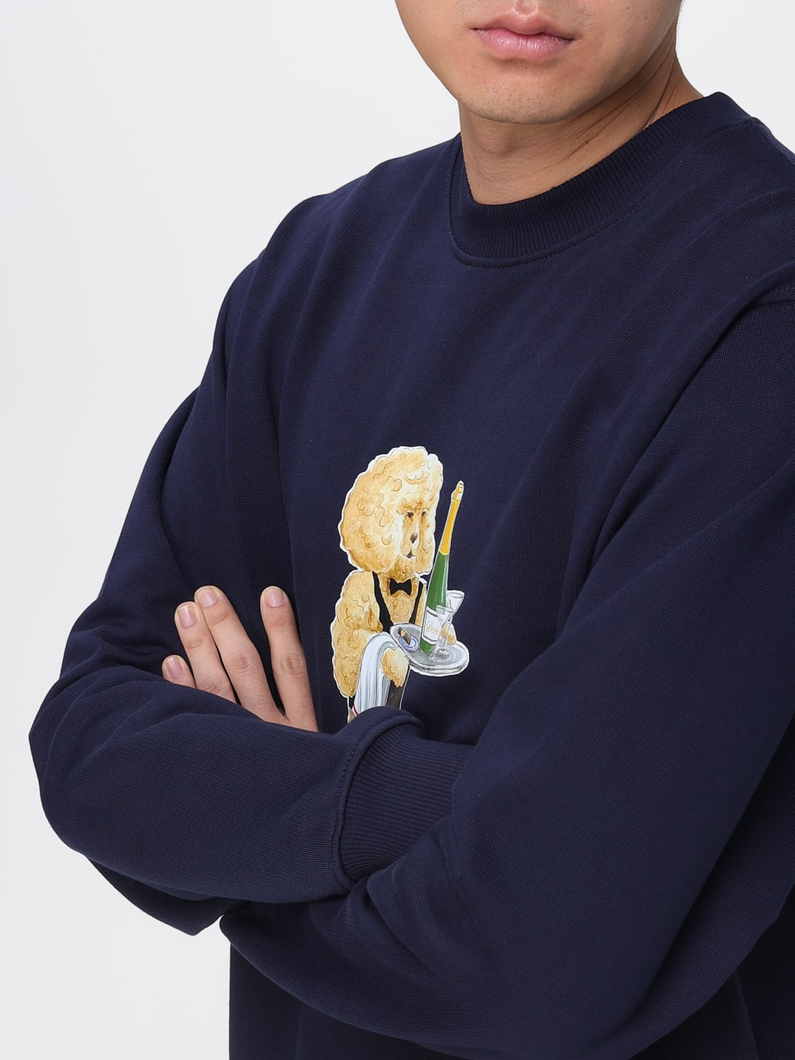 DRÔLE DE MONSIEUR SWEATSHIRT: Sweatshirt men Drôle De Monsieur, Blue - Img 3