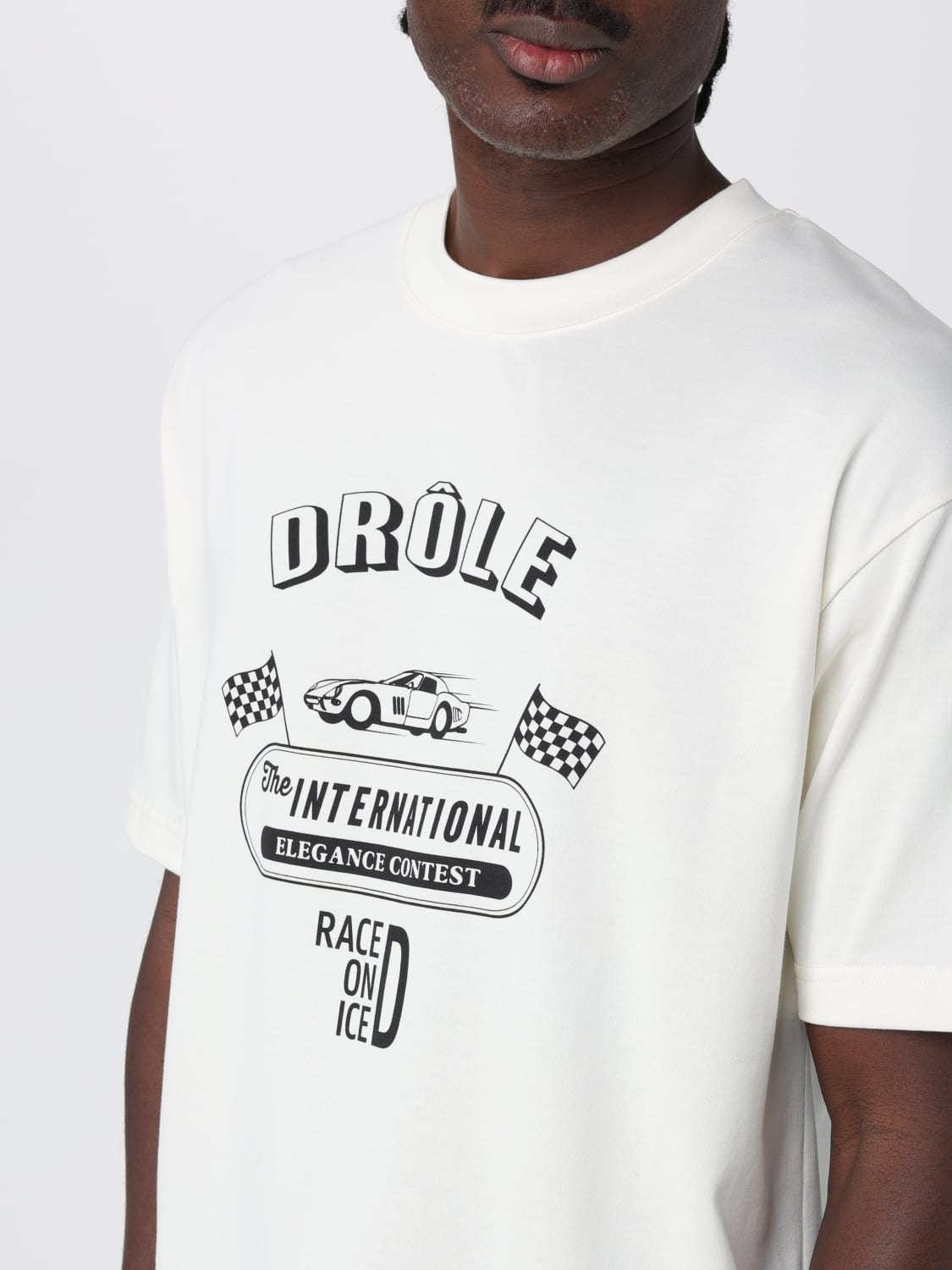 DRÔLE DE MONSIEUR T-SHIRT: T-shirt men Drôle De Monsieur, White - Img 3
