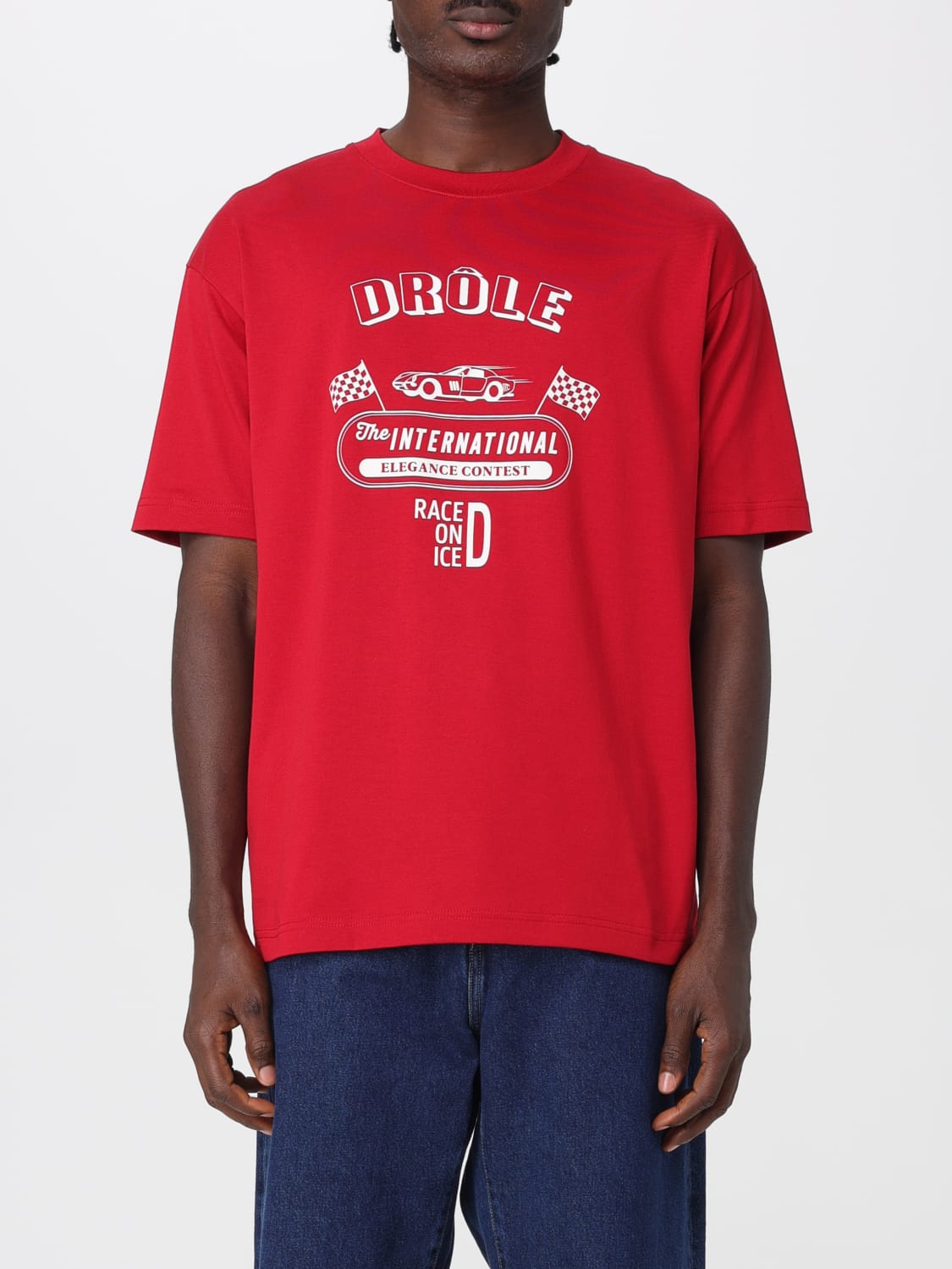 DRÔLE DE MONSIEUR T-SHIRT: T-shirt herren Drôle De Monsieur, Rot - Img 1