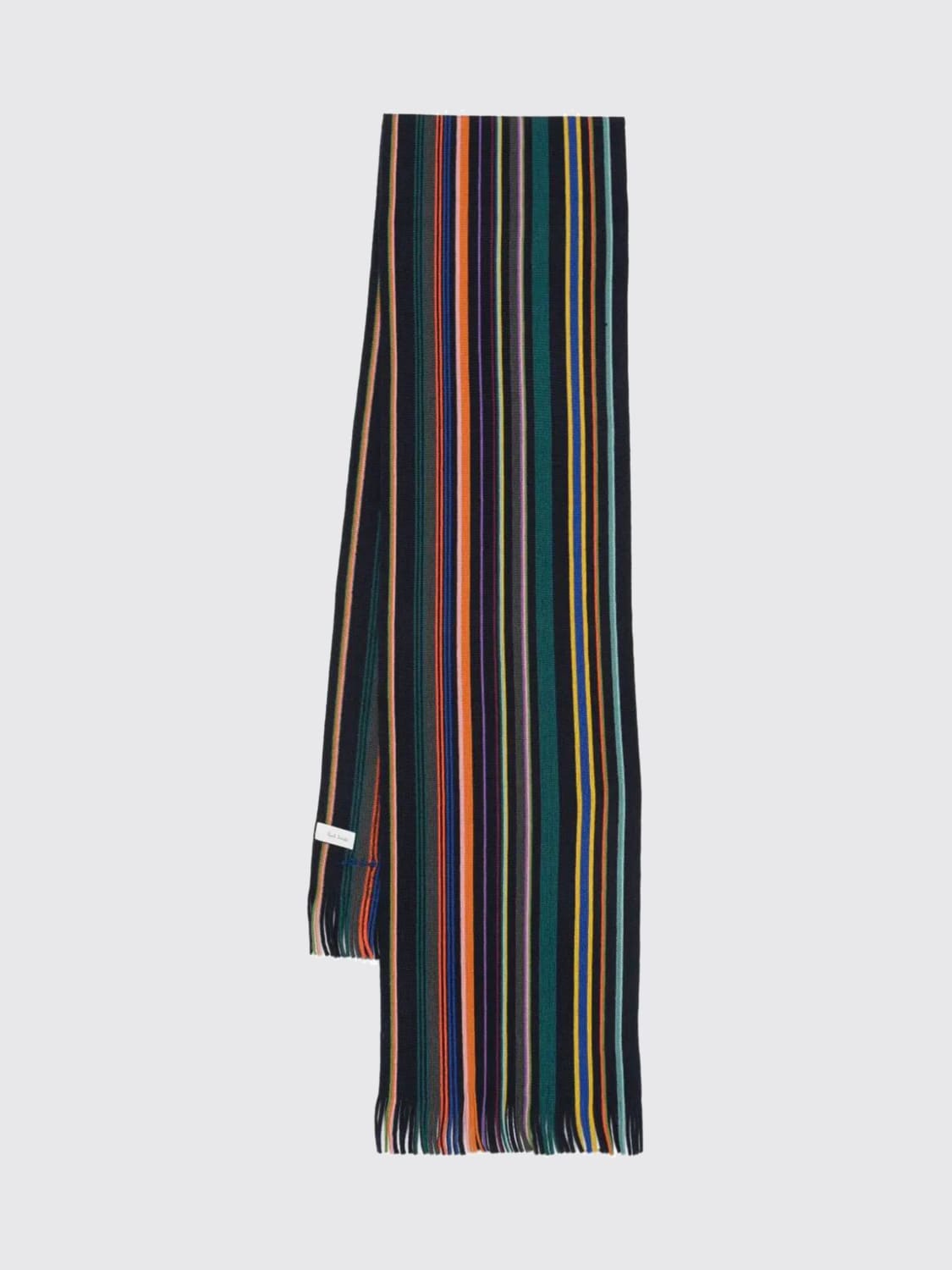 PAUL SMITH SCIARPA: Sciarpa Paul Smith in lana merino a righe multicolor , Blue - Img 1